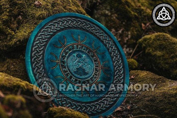 Hand Crafted Norse Shield, Viking Shield, Wall Hanging Shield, Gift For Men, Gift For Him, Christmas Gift