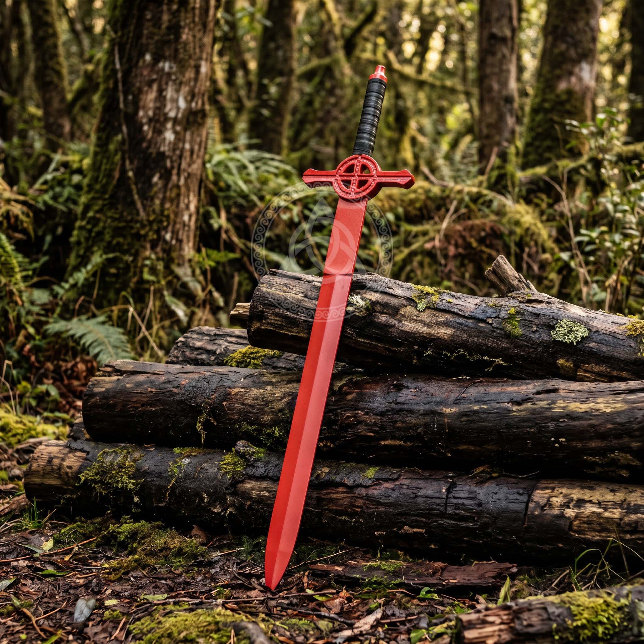 Red Demon Blood Sword – Handmade Metal Replica for Cosplay & Gift