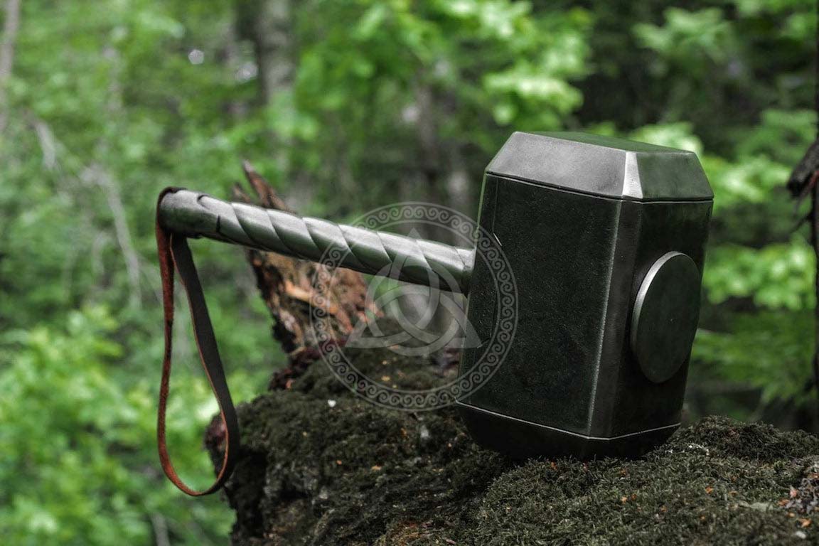 Hand-Forged Polished Steel Mjolnir | Thor's Hammer Collectable Replica