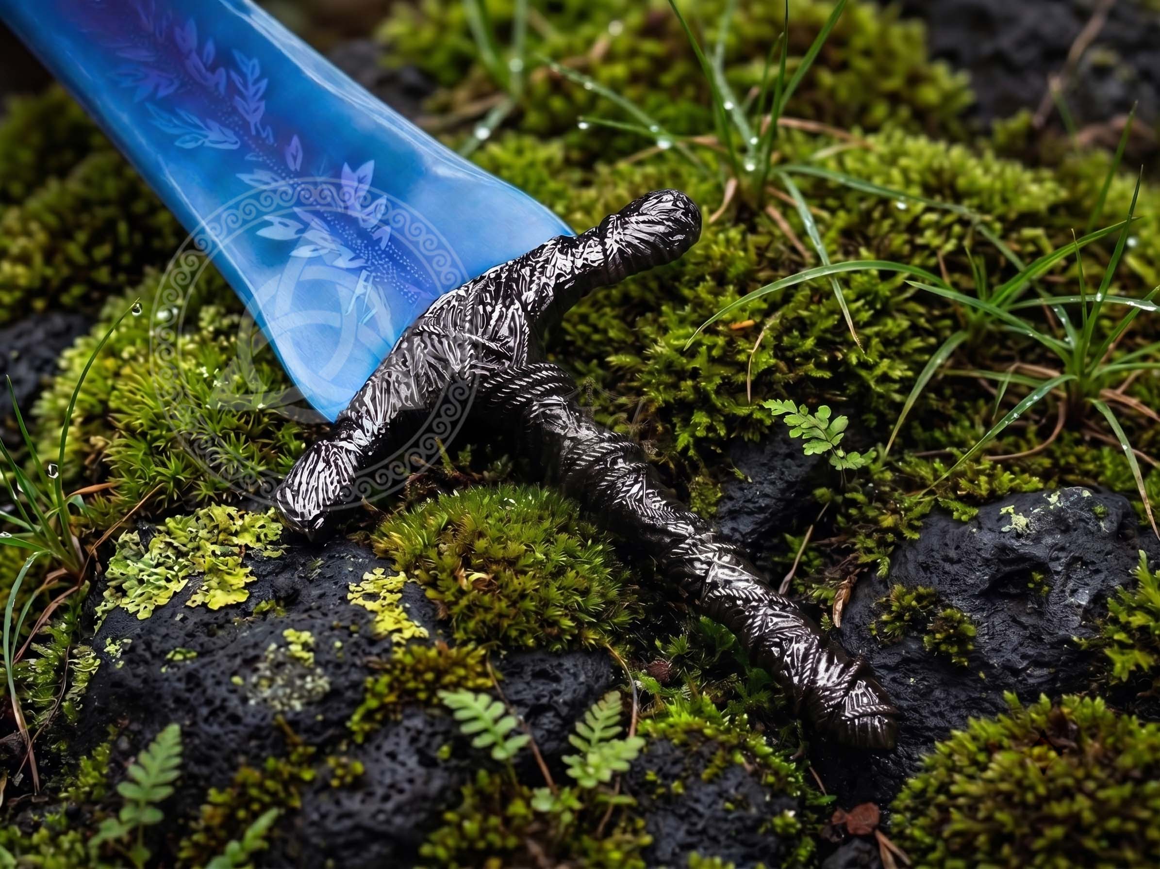 Dark Moon Sword Replica – Metal Dark Souls Cosplay Collectible Blade