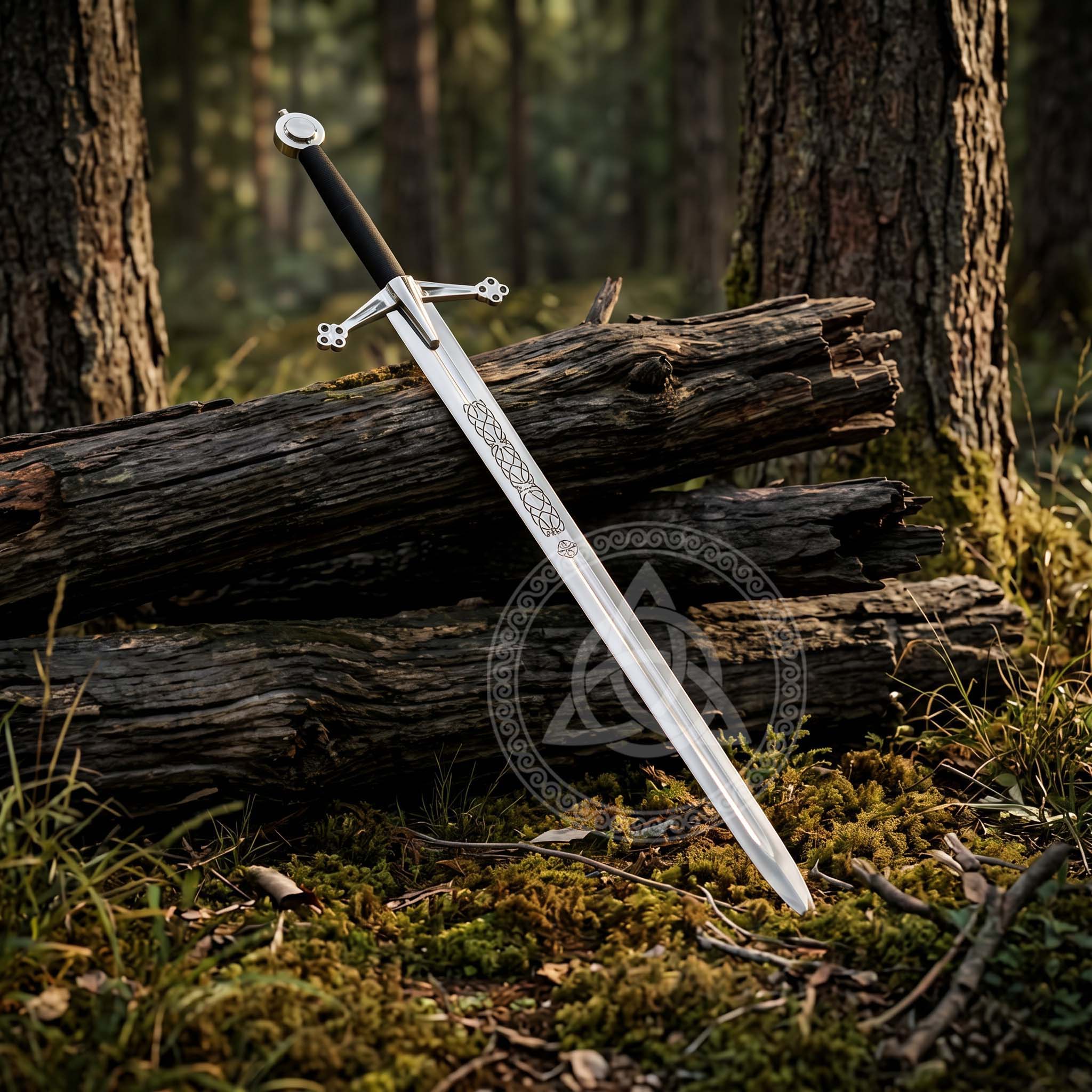 Handmade Scottish Sword & Scabbard – Medieval Highland Claymore Replica