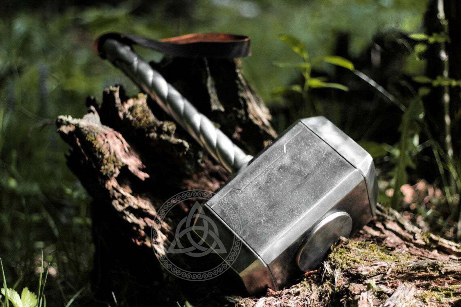 Hand-Forged Polished Steel Mjolnir | Thor's Hammer Collectable Replica