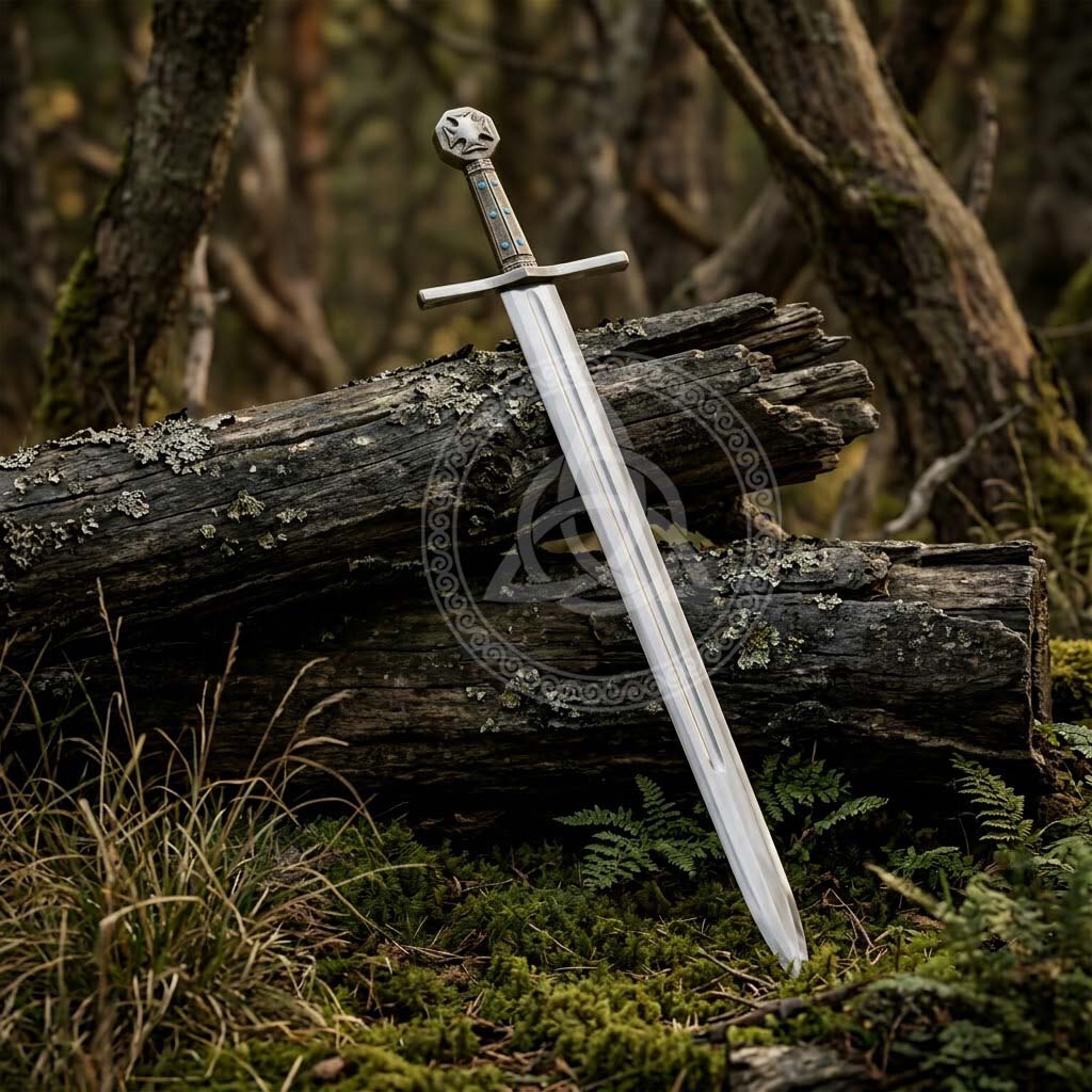 Handmade Crusader Sword | Medieval Knight Replica with Scabbard