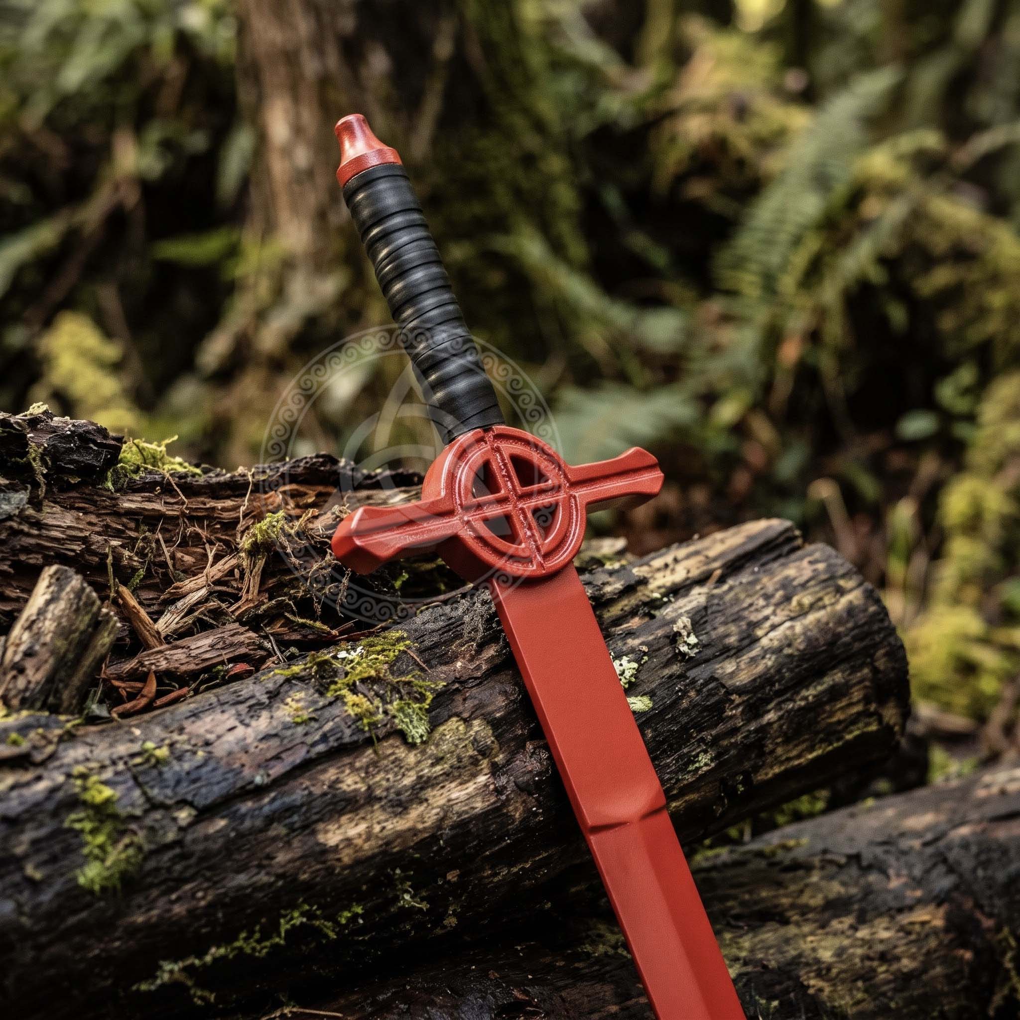 Red Demon Blood Sword – Handmade Metal Replica for Cosplay & Gift