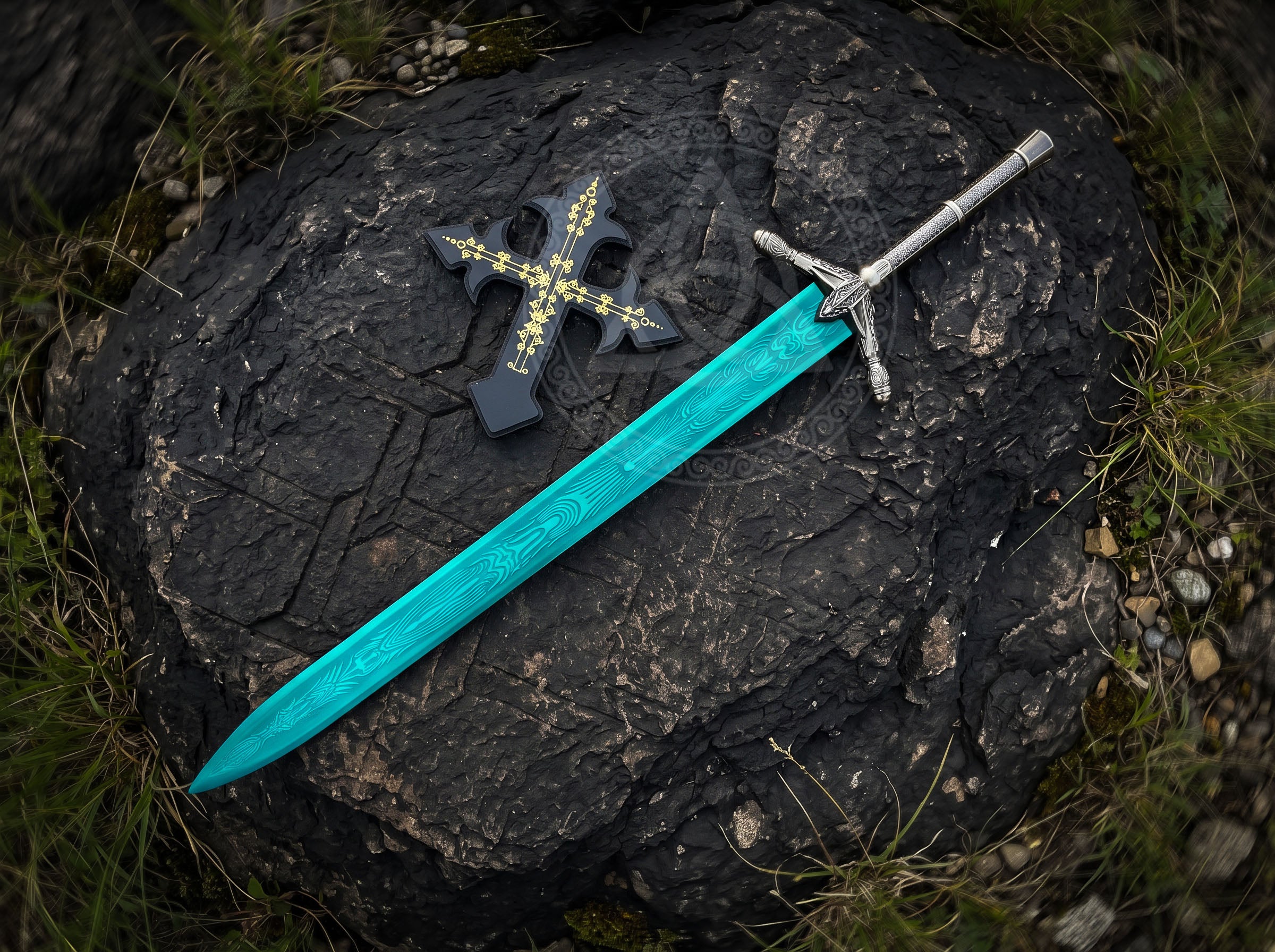 Holy Moonlight Sword Replica – Life-Size Metal Bloodborne Blade