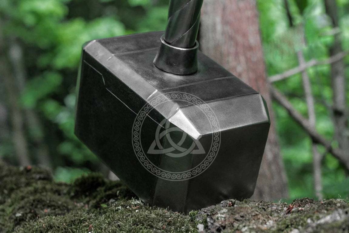 Hand-Forged Polished Steel Mjolnir | Thor's Hammer Collectable Replica