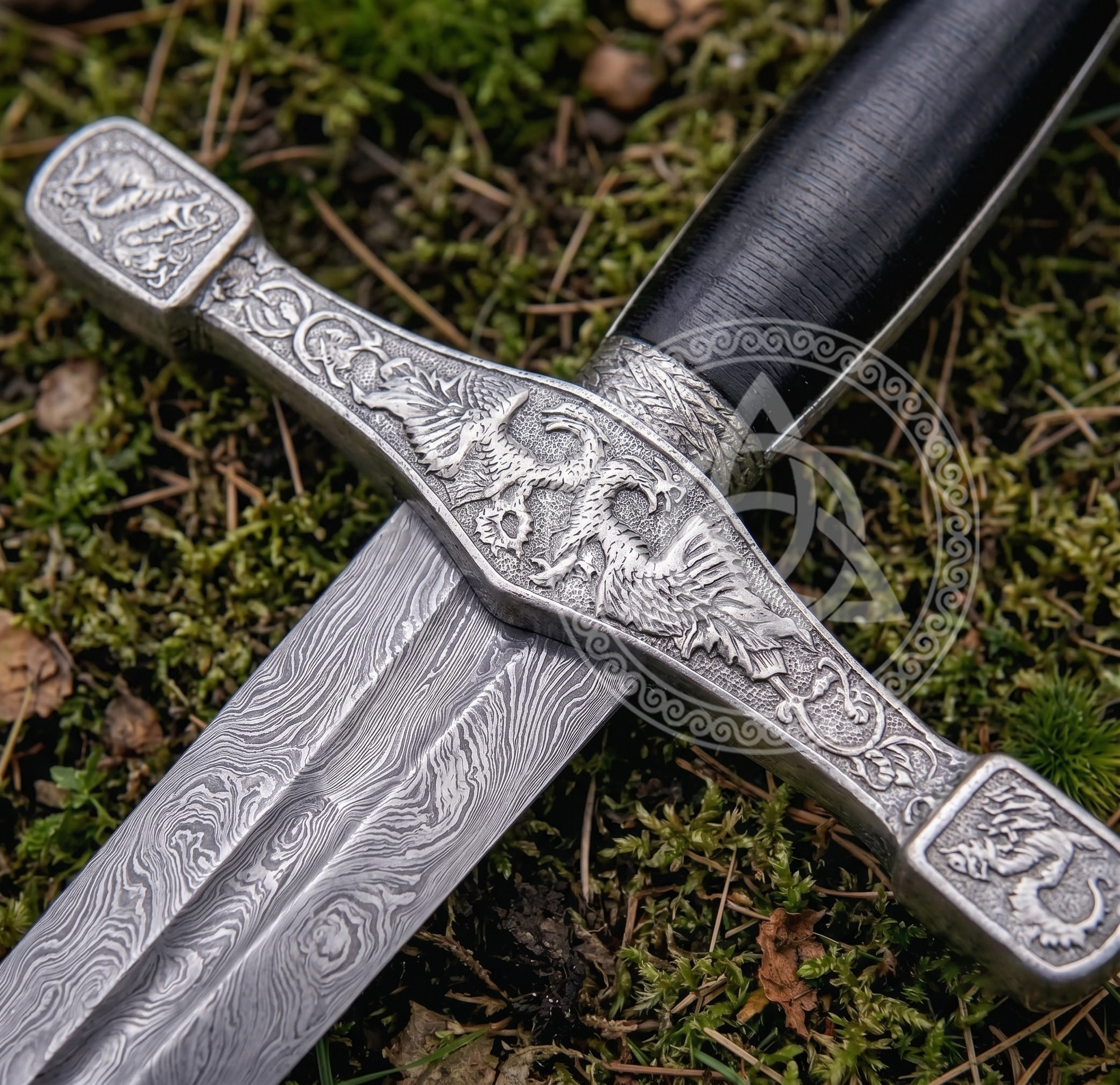 Handmade Damascus Steel King Arthur Excalibur Sword Replica
