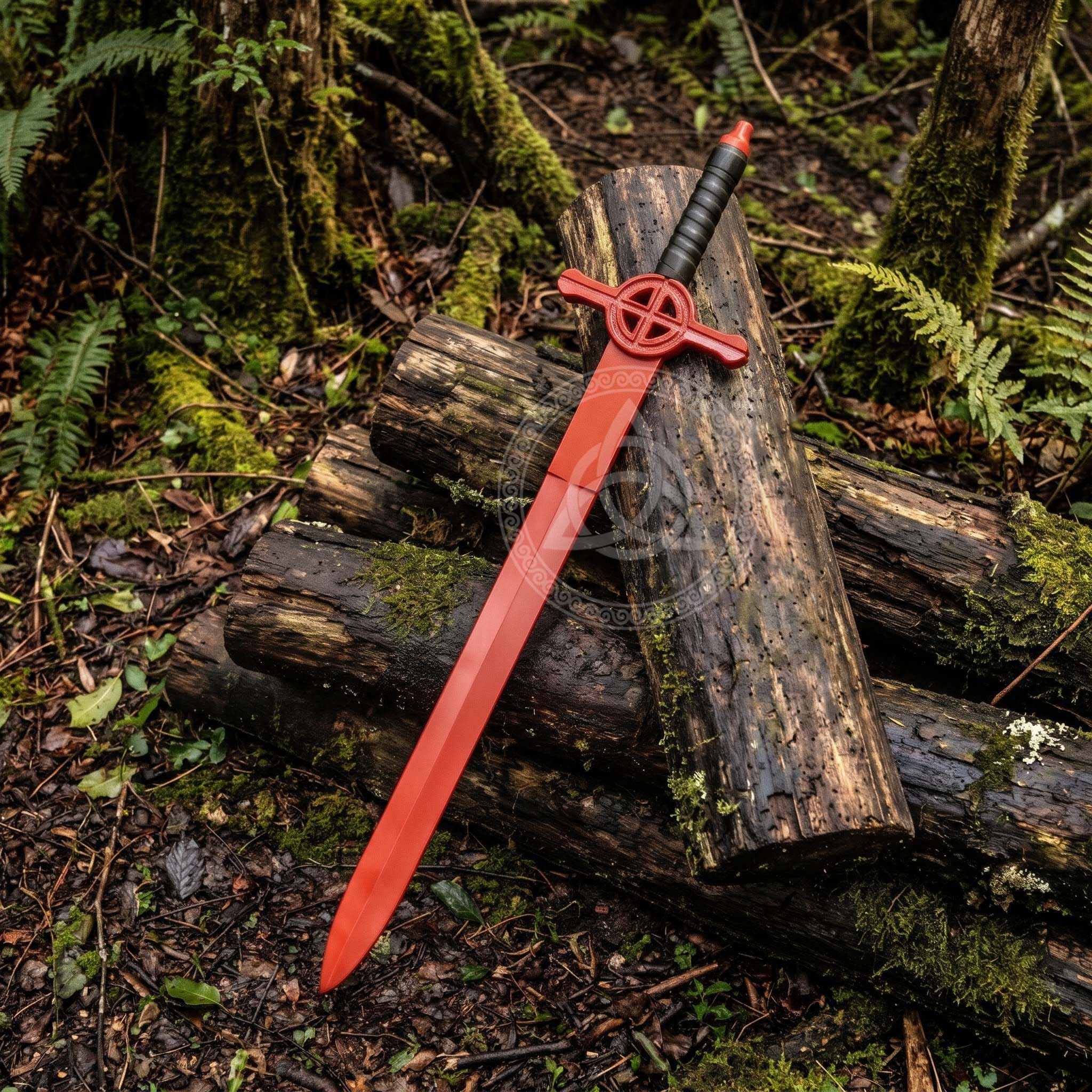 Red Demon Blood Sword – Handmade Metal Replica for Cosplay & Gift