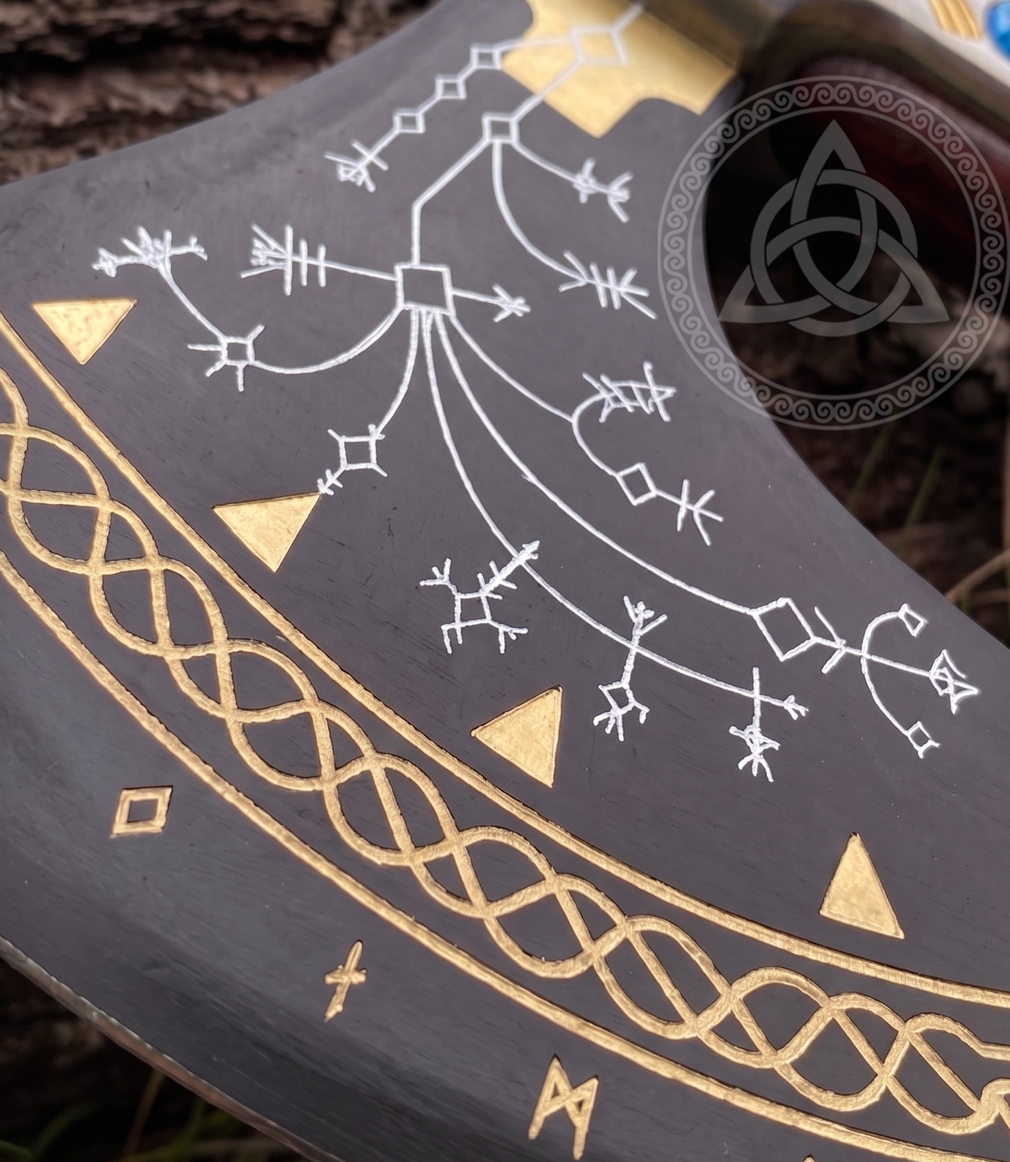 Handmade God of War Leviathan Axe - Kratos Axe Replica | Groomsmen Gift | Halloween & Christmas Present | RA-290