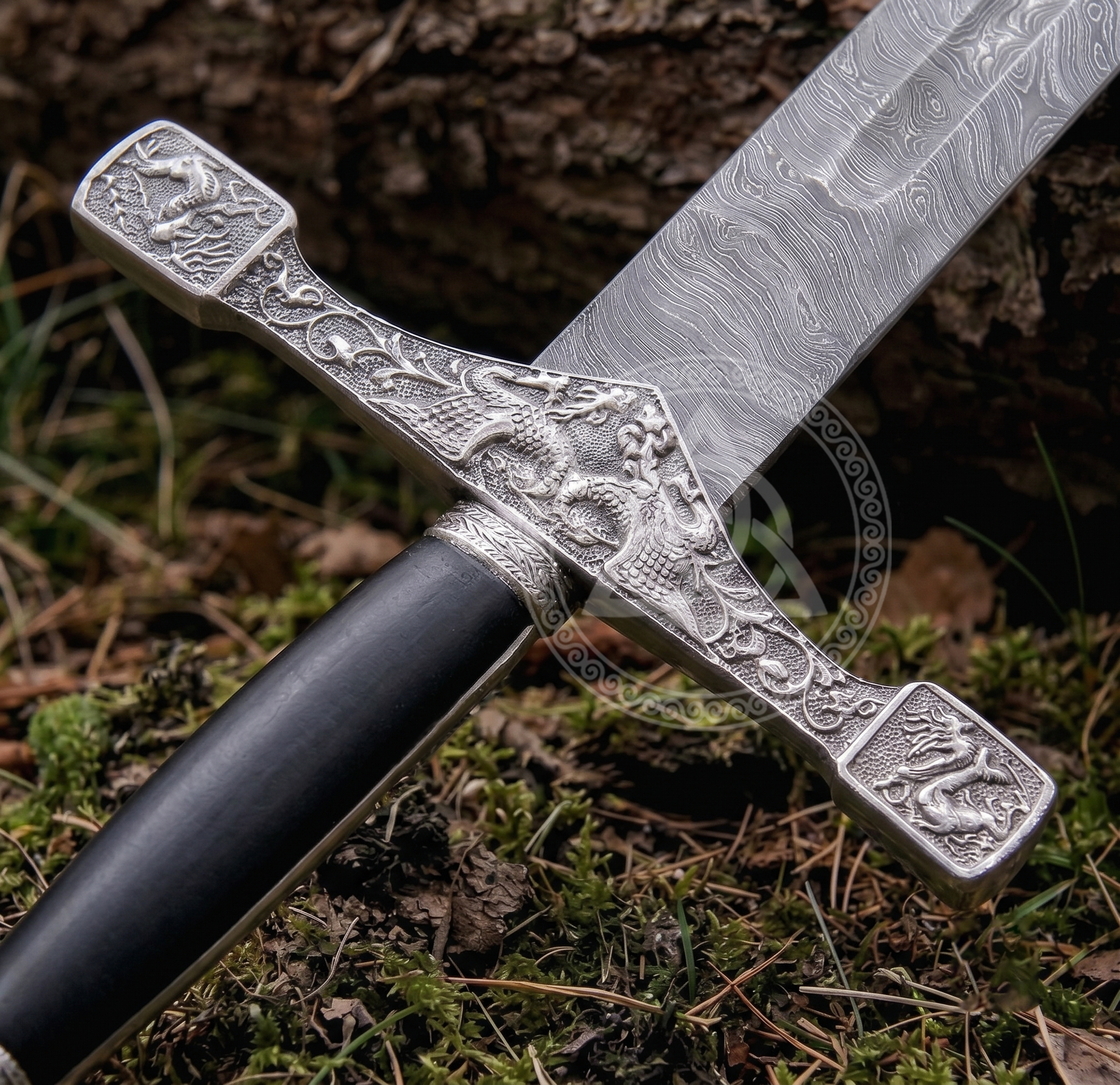 Handmade Damascus Steel King Arthur Excalibur Sword Replica