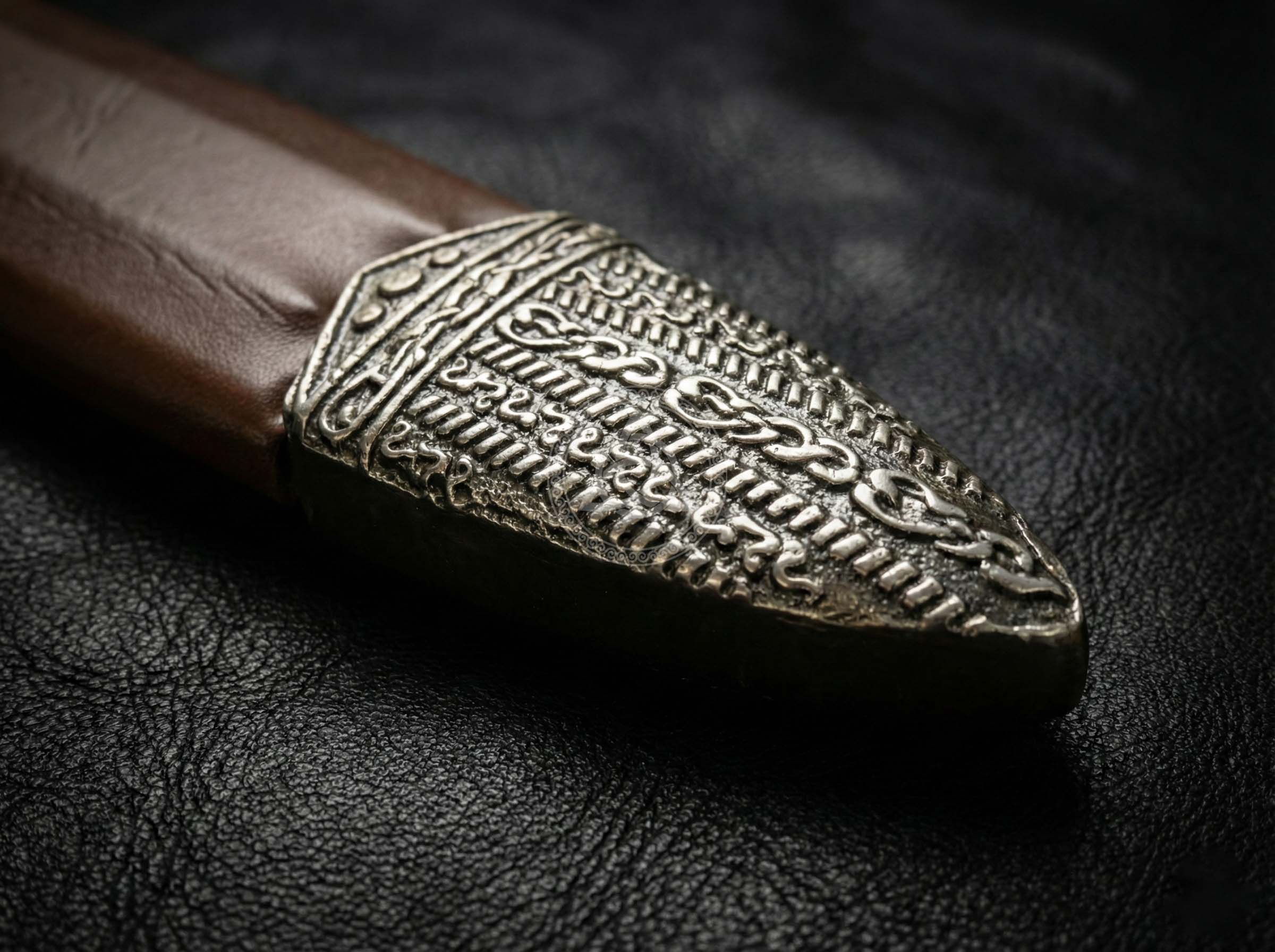 The Urnes Stave Viking Sword Replica With Leather Scabbard