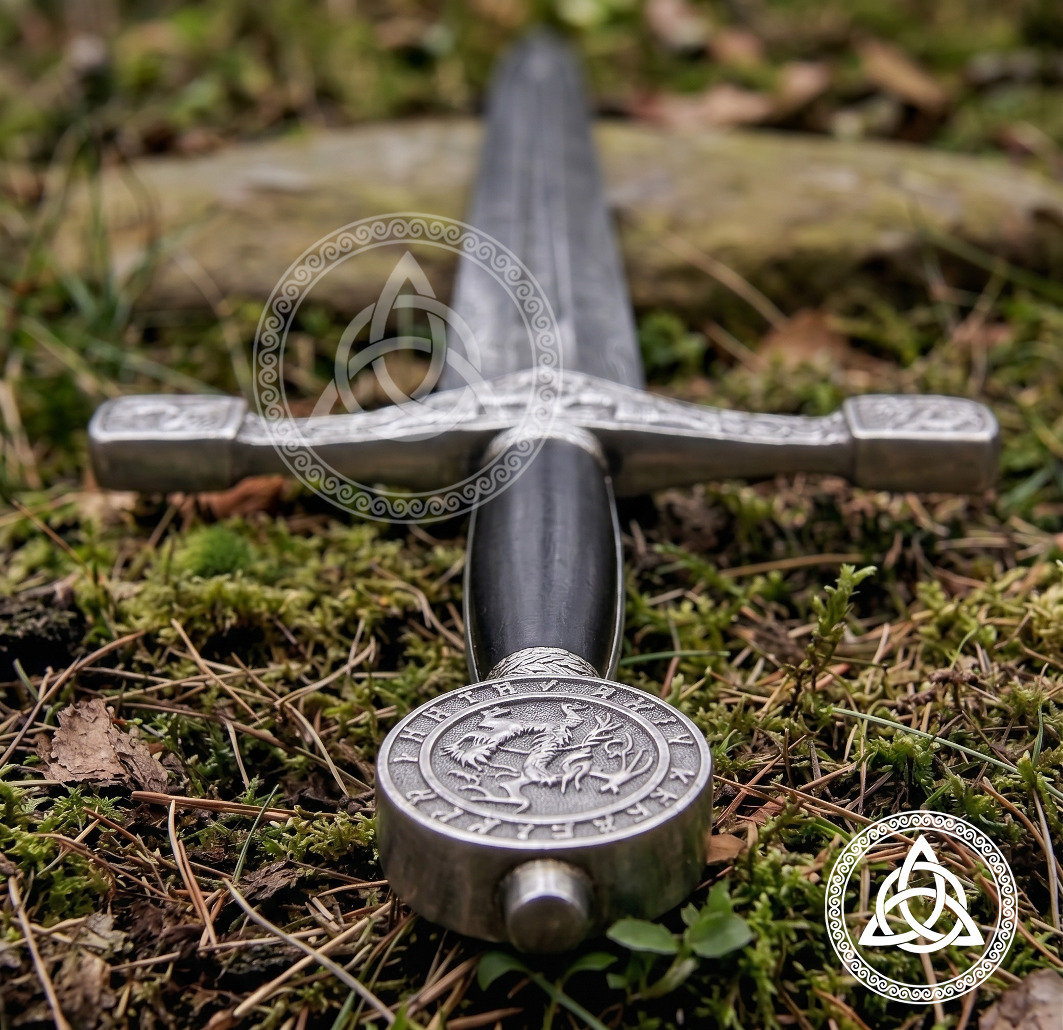 Handmade Damascus Steel King Arthur Excalibur Sword Replica