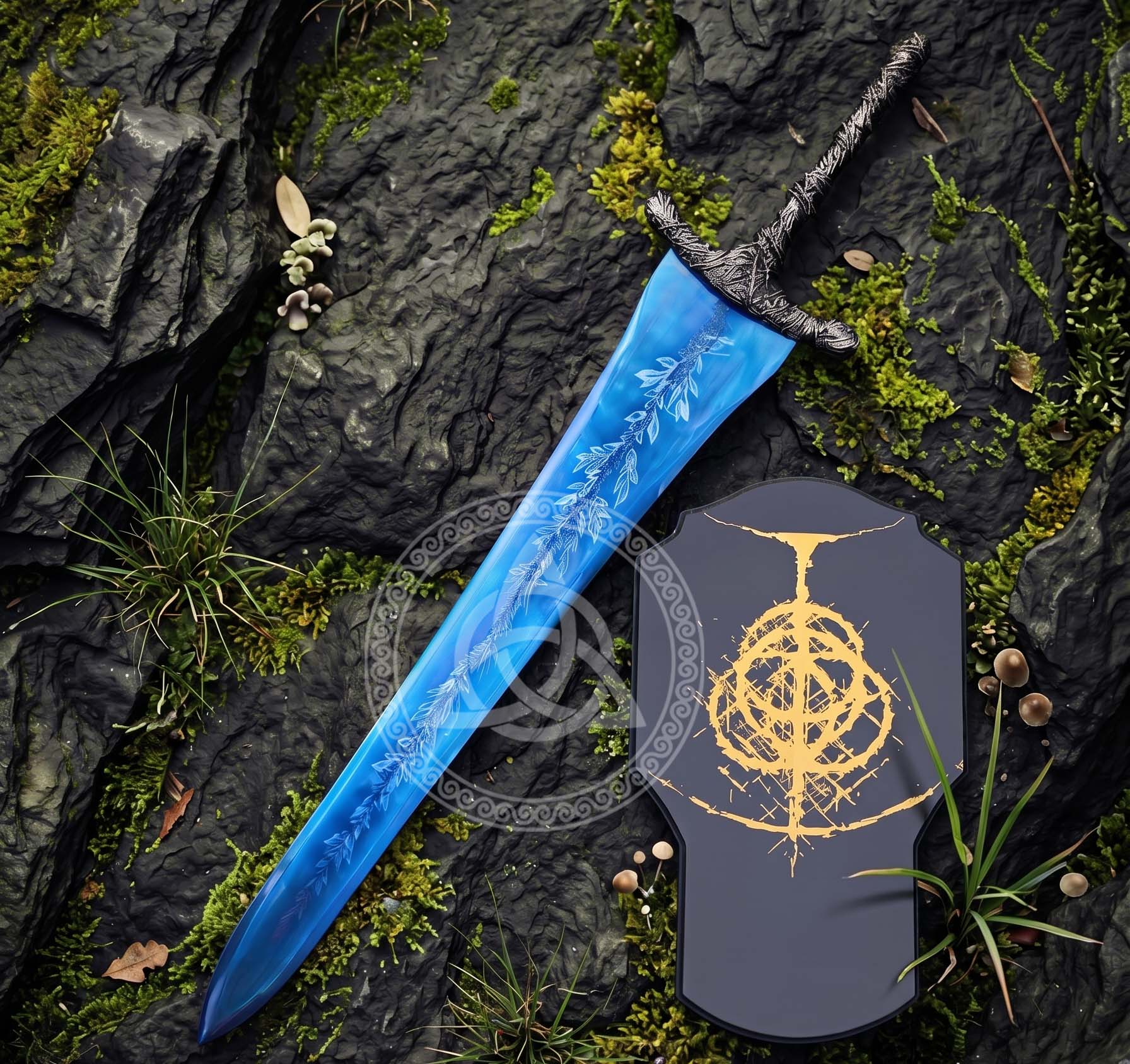 Dark Moon Sword Replica – Metal Dark Souls Cosplay Collectible Blade