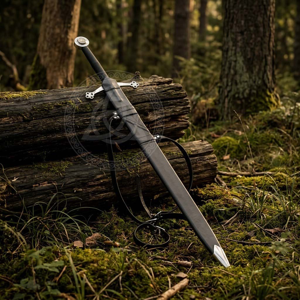 Handmade Scottish Sword & Scabbard – Medieval Highland Claymore Replica