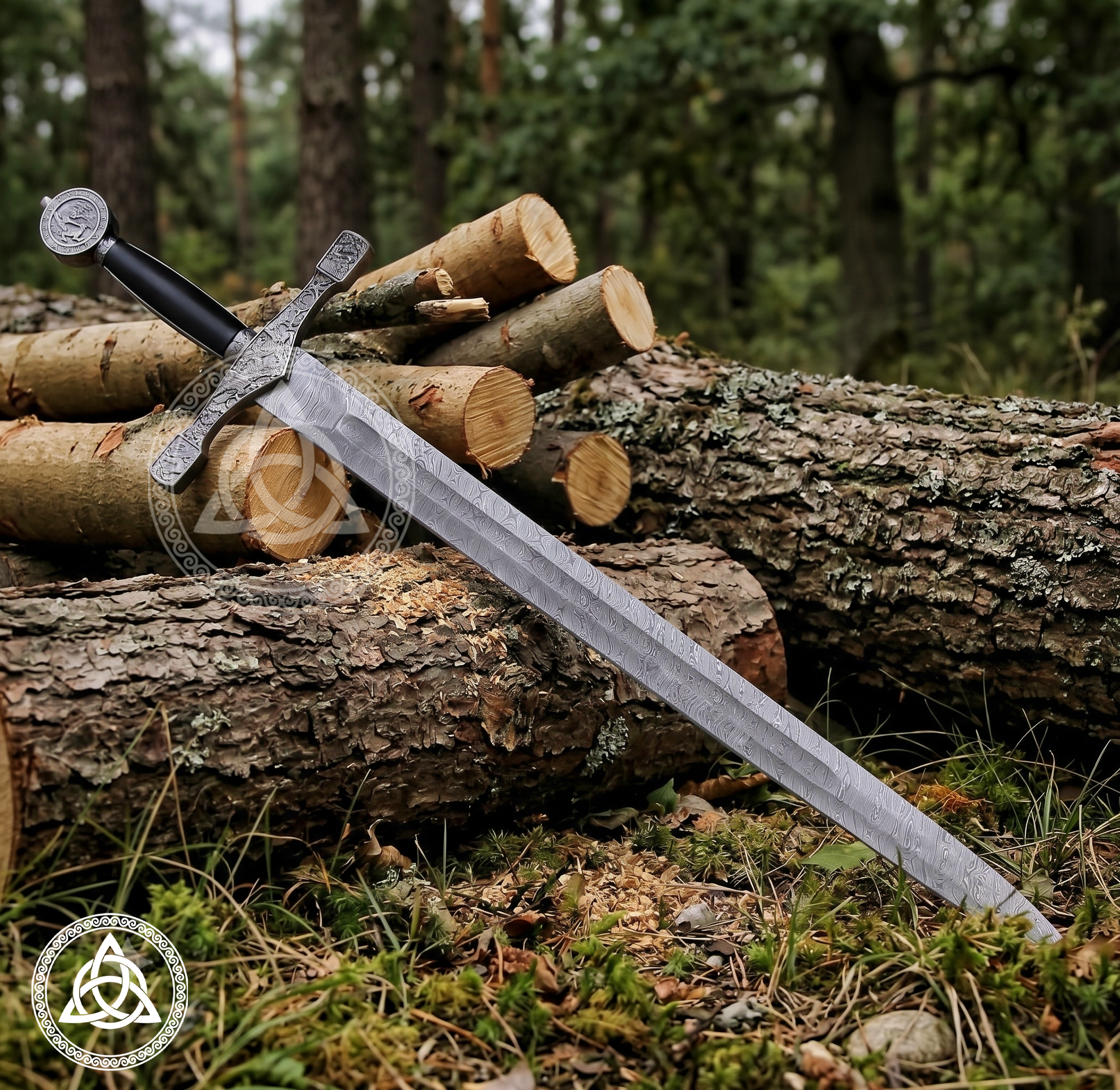 Handmade Damascus Steel King Arthur Excalibur Sword Replica