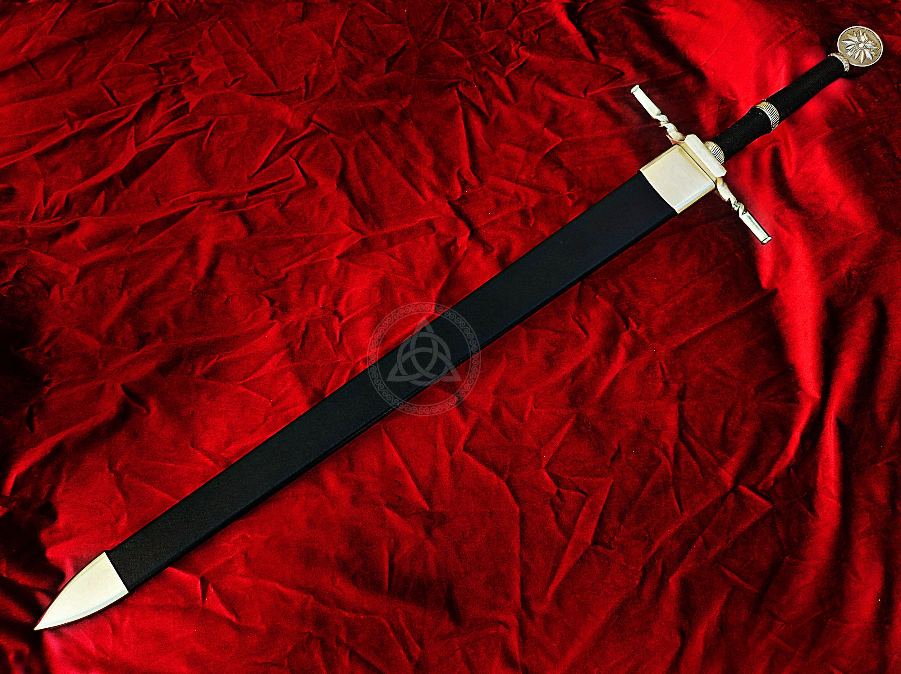 The Witcher 3 Geralt’s Stainless Steel Wolf Sword Replica with Scabbard