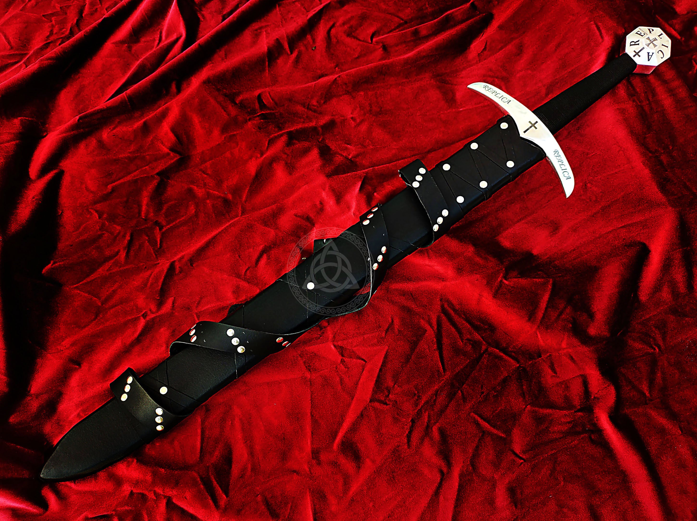 Templar Knight Medieval Sword Replica – Crusader Stainless Steel Collectible Blade