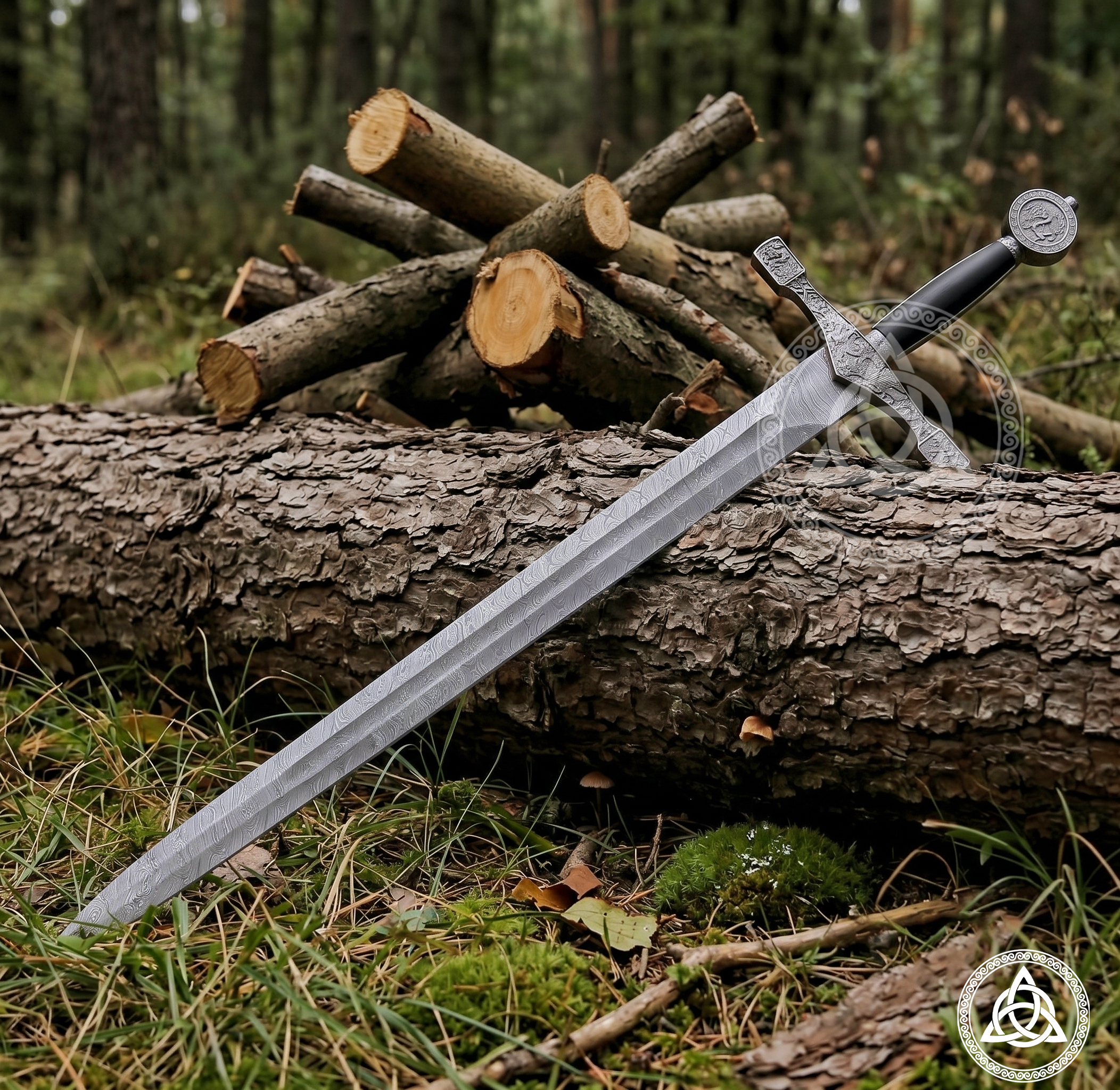 Handmade Damascus Steel King Arthur Excalibur Sword Replica