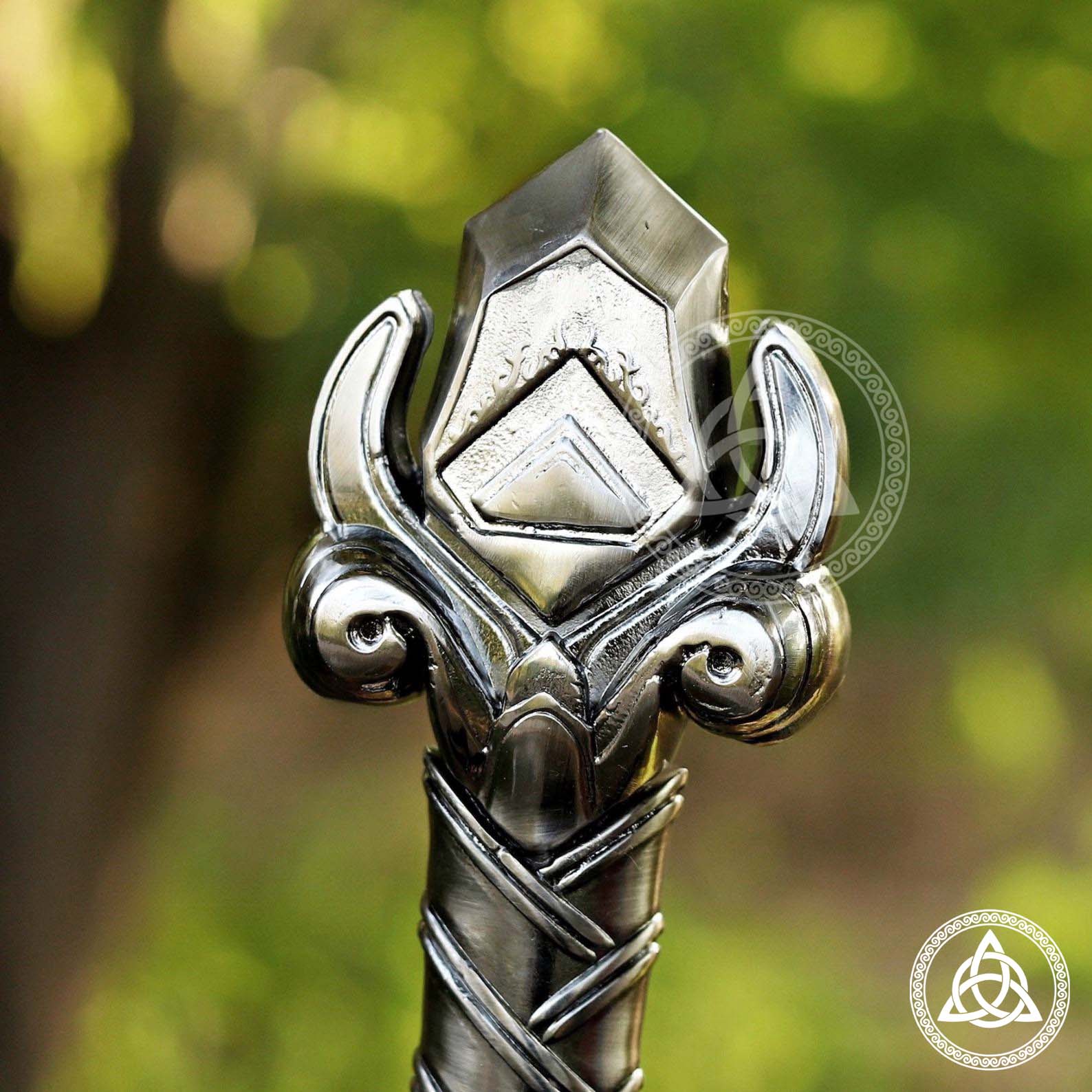 Handmade Warcraft Royal Guard Sword | Golden Lion Replica