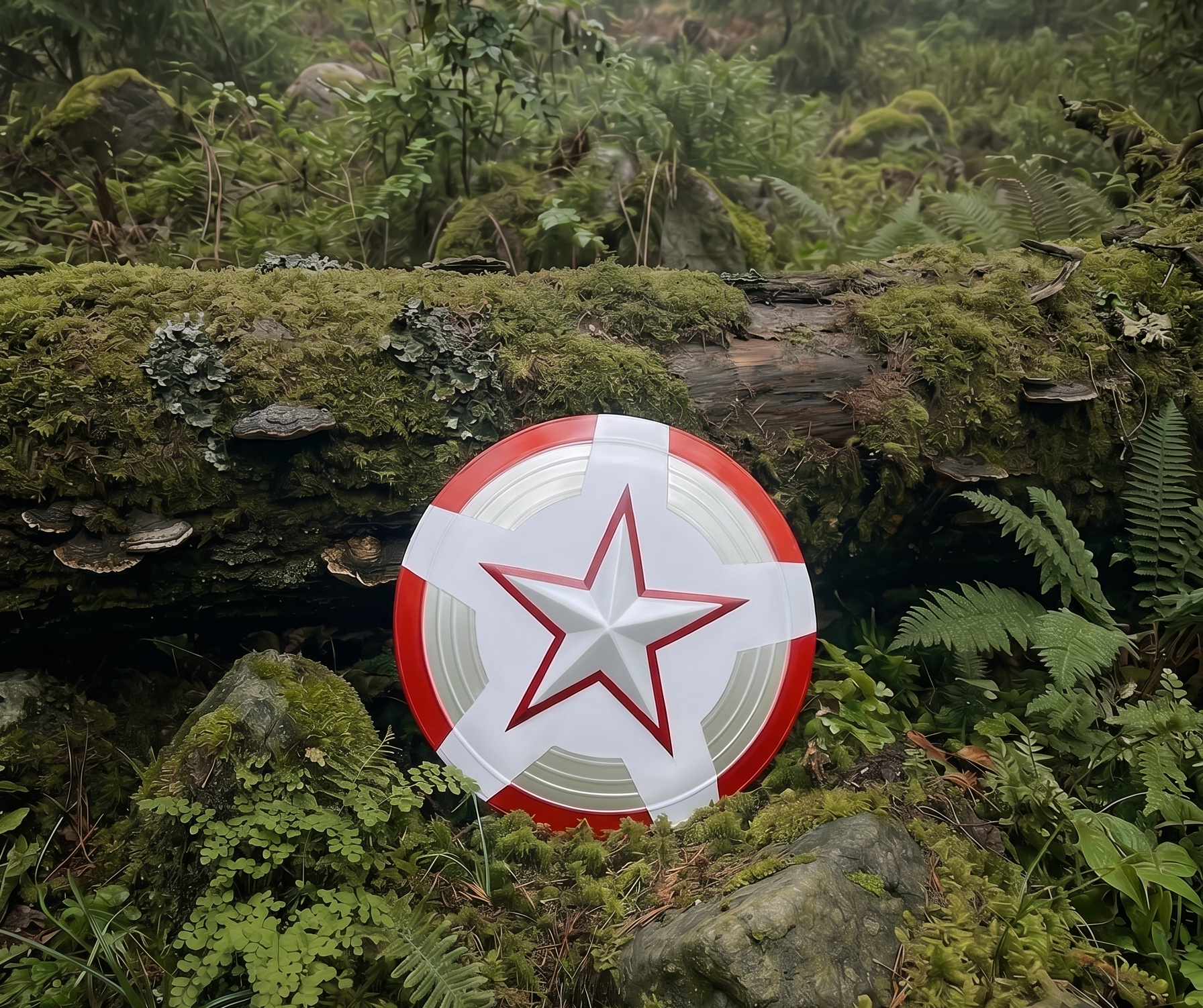 Handmade Red Guardian Shield Cosplay Prop Steel Metal Replica