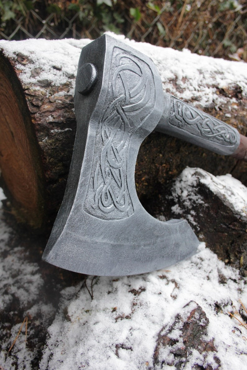 RA-144 Handmade Assassin's Creed Valhalla Eivors Axe, Viking Axe, Hand Forged Axe, Gift For Men, Gift For Him, Father's Day GIft - Ragnar Armoury