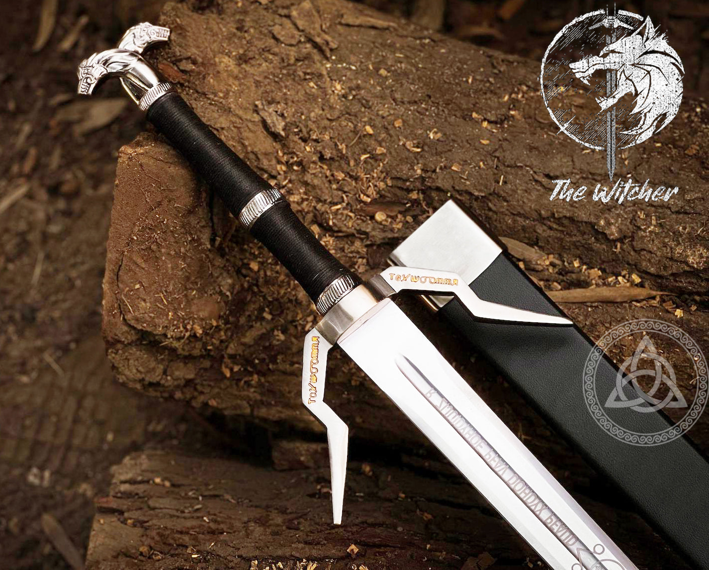 Witcher Ciri Sword & Geralt of Rivia Sword – Replica Steel Set