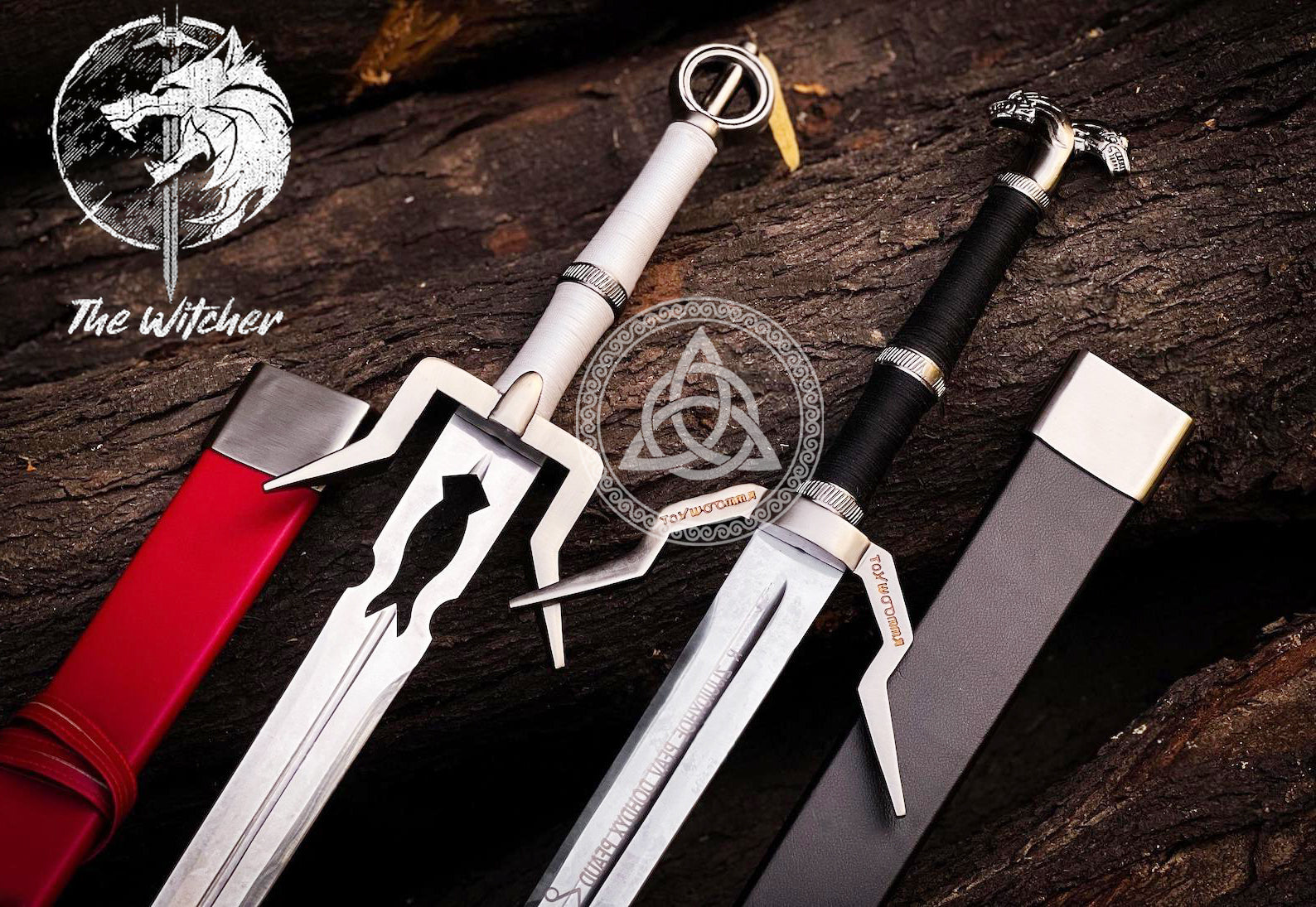 Witcher Ciri Sword & Geralt of Rivia Sword – Replica Steel Set