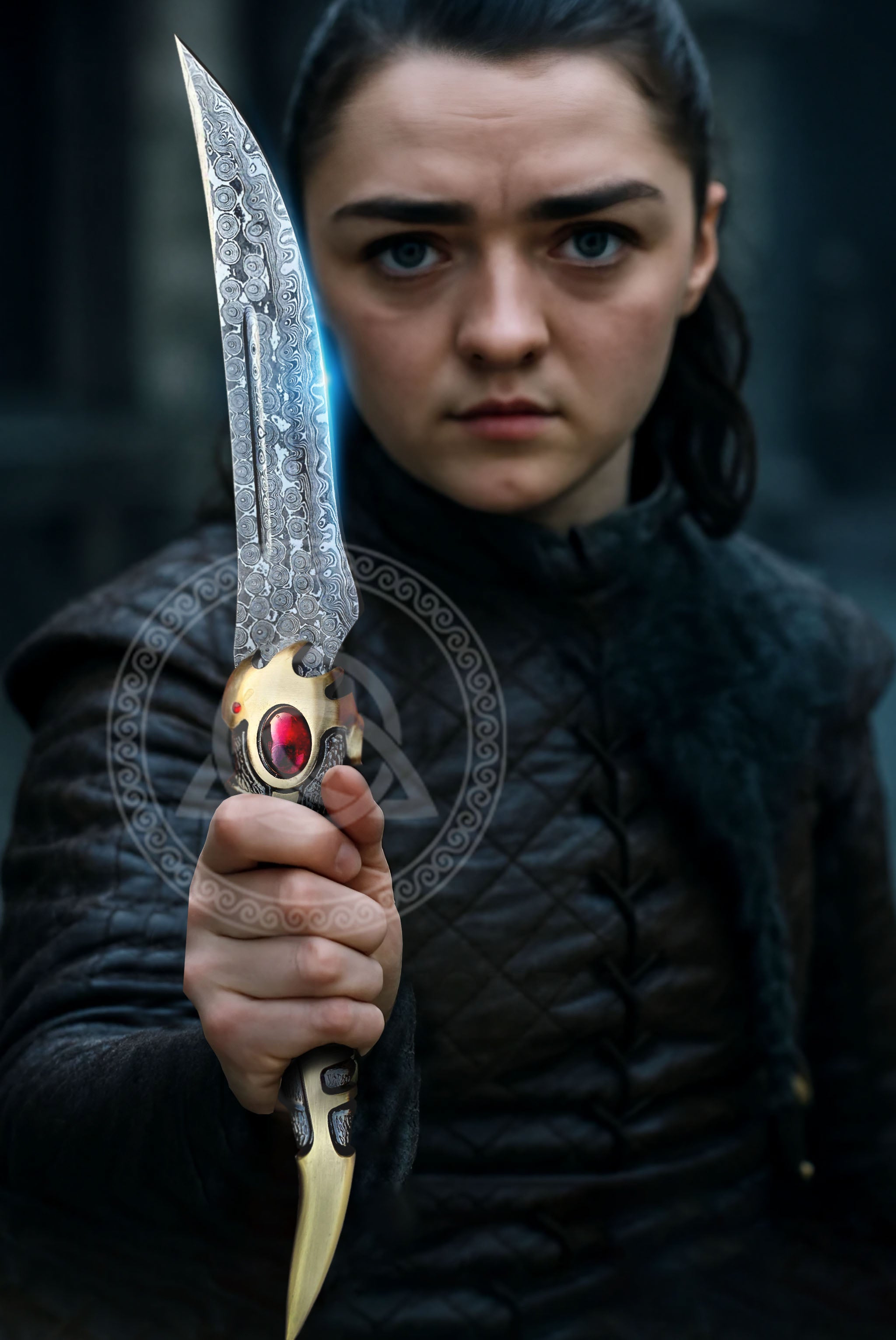 Arya Stark Valyrian Catspaw Dagger Replica – Damascus Steel Blade