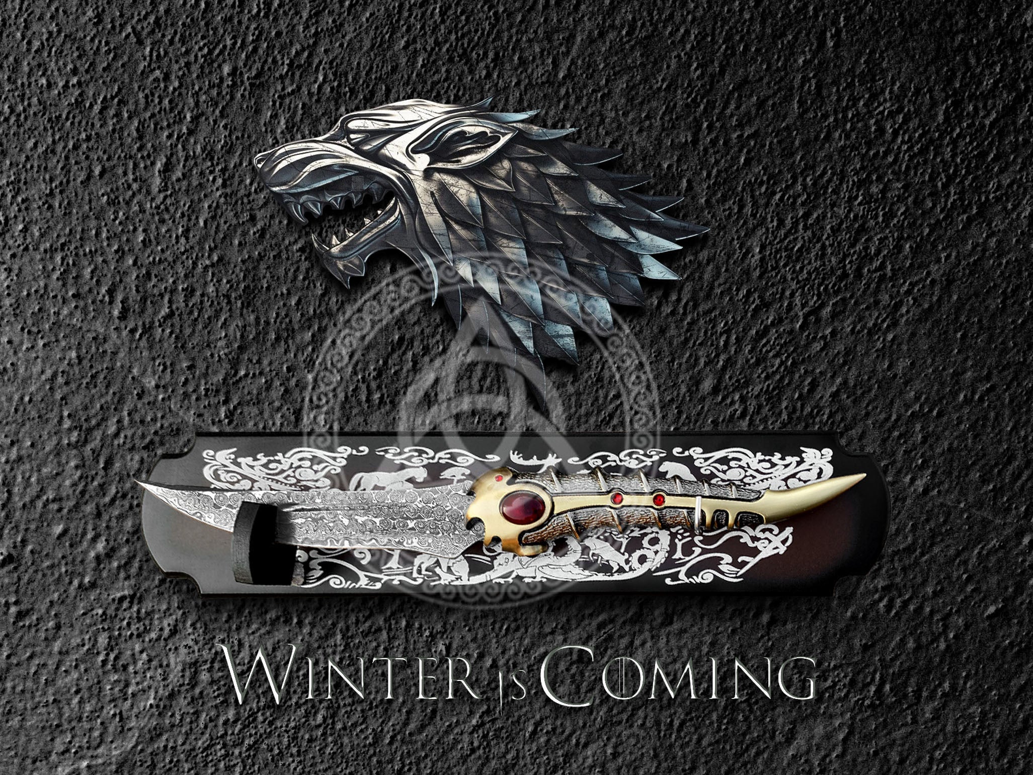 Arya Stark Valyrian Catspaw Dagger Replica – Damascus Steel Blade