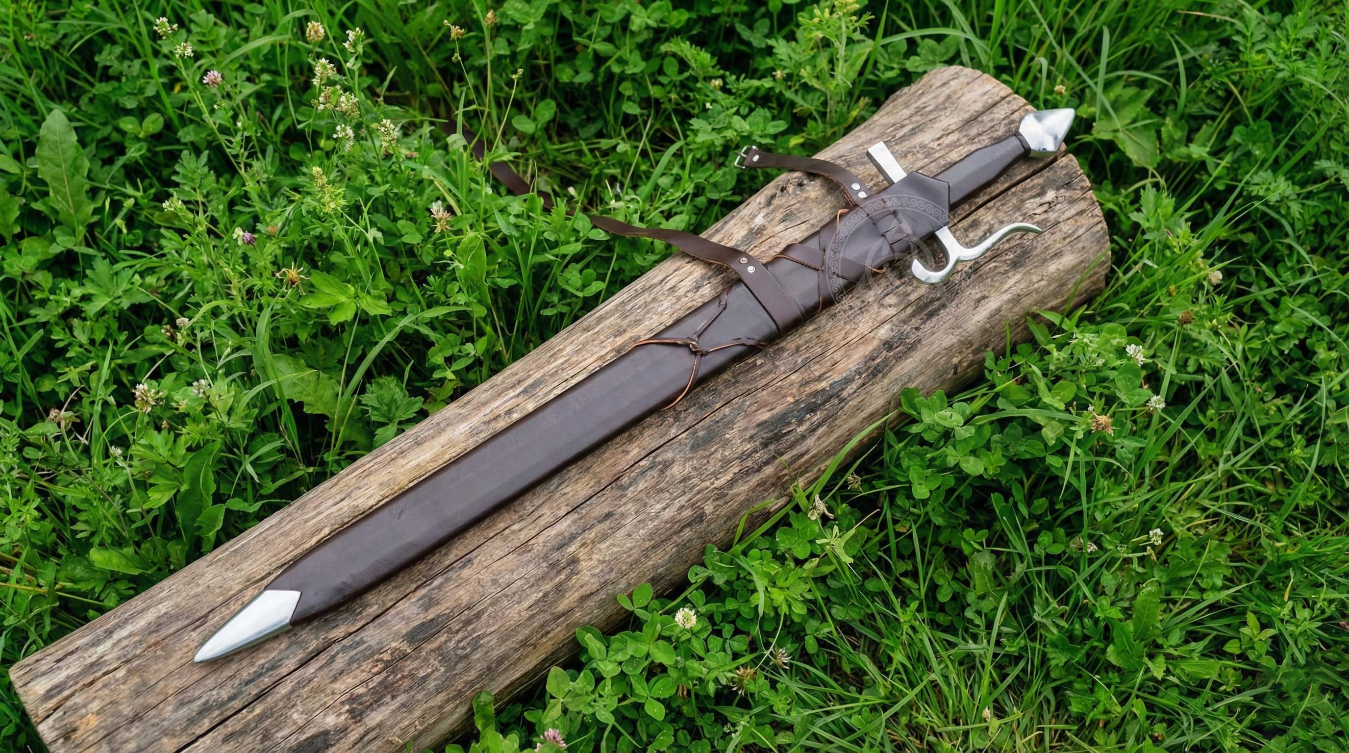 Custom Handmade Doge Sword Replica - Stainless Steel Blade & Scabbard