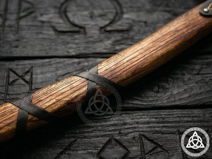 Hand-Forged Kratos Leviathan Axe - God of War Wall Hanging Replica