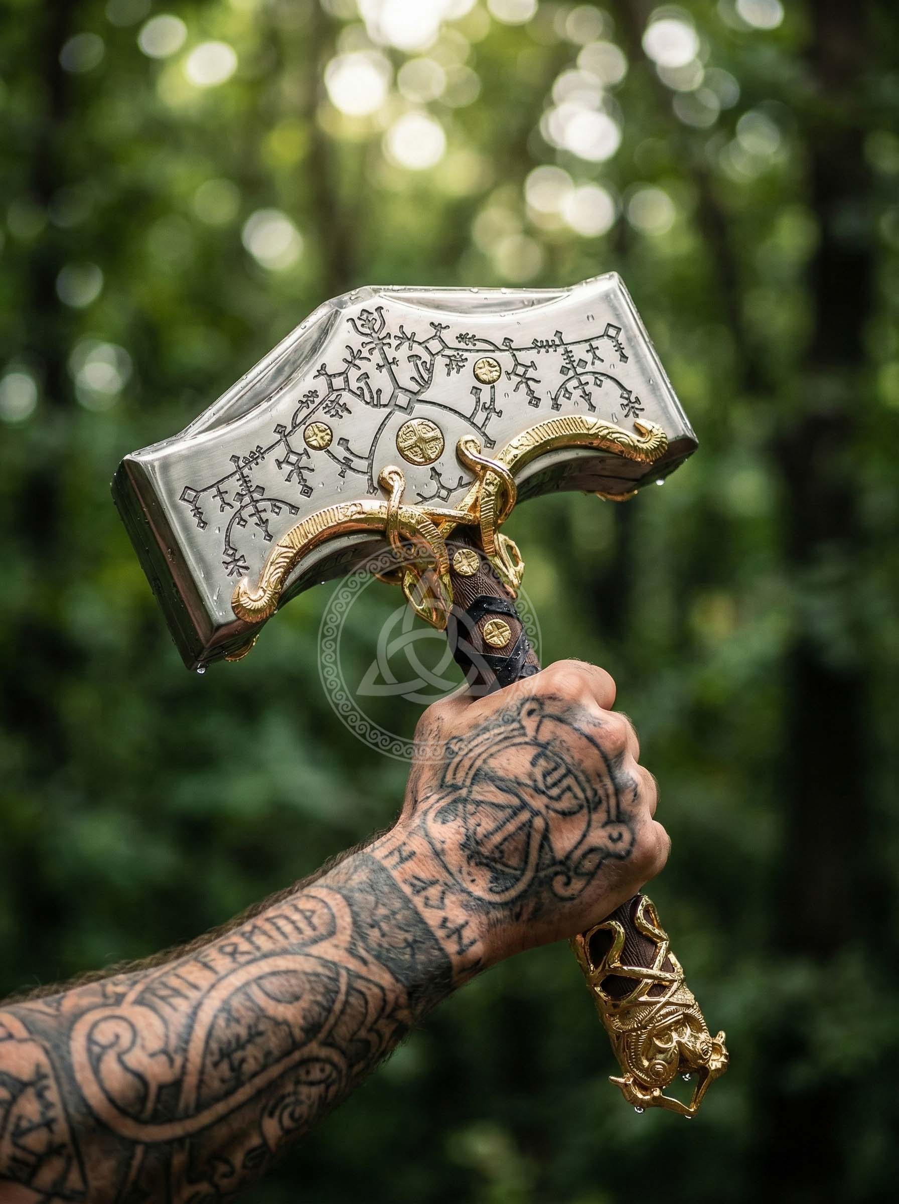 Full Scale God of War Ragnarok Mjolnir Thor Hammer Prop Replica