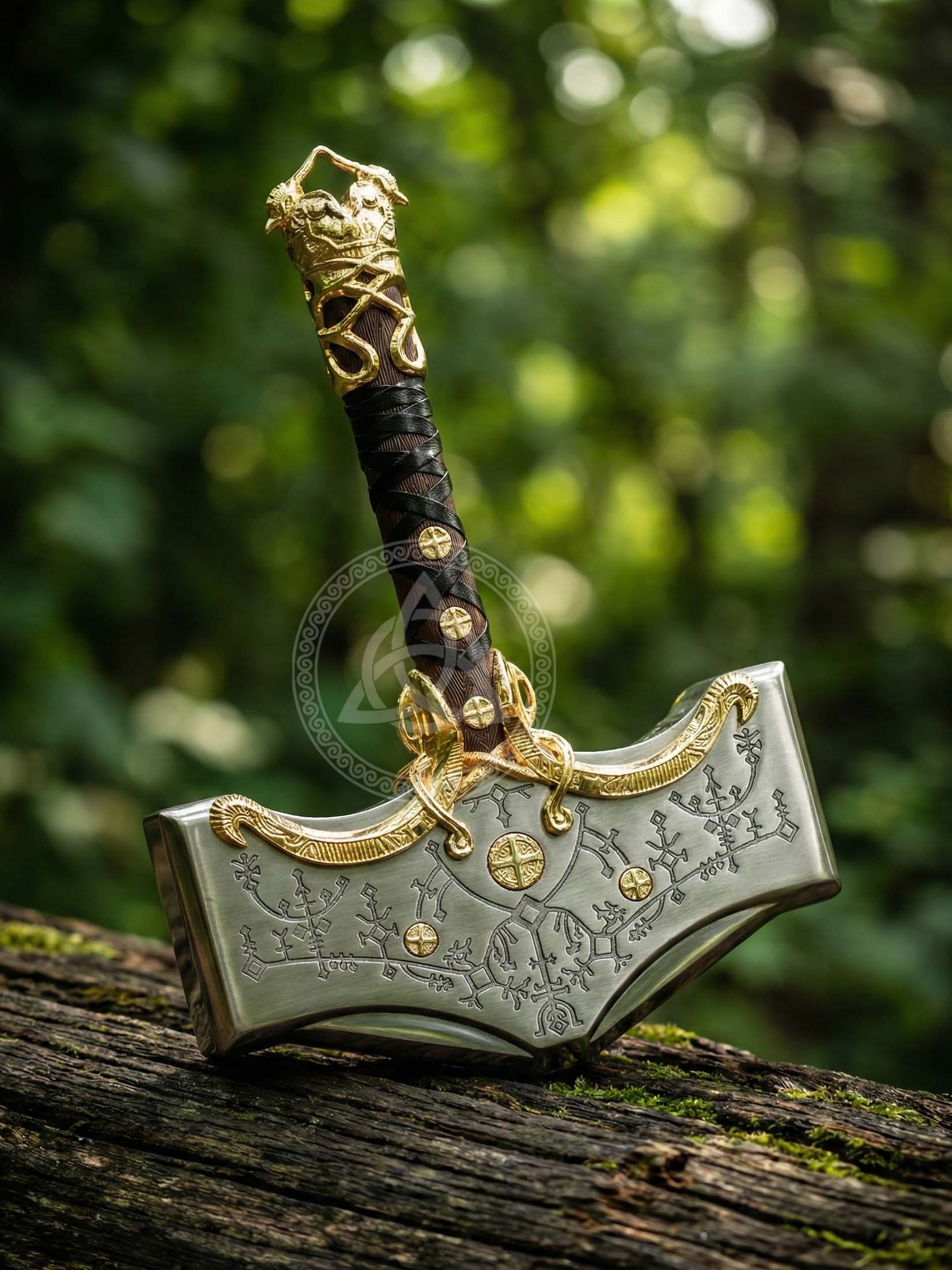 Full Scale God of War Ragnarok Mjolnir Thor Hammer Prop Replica