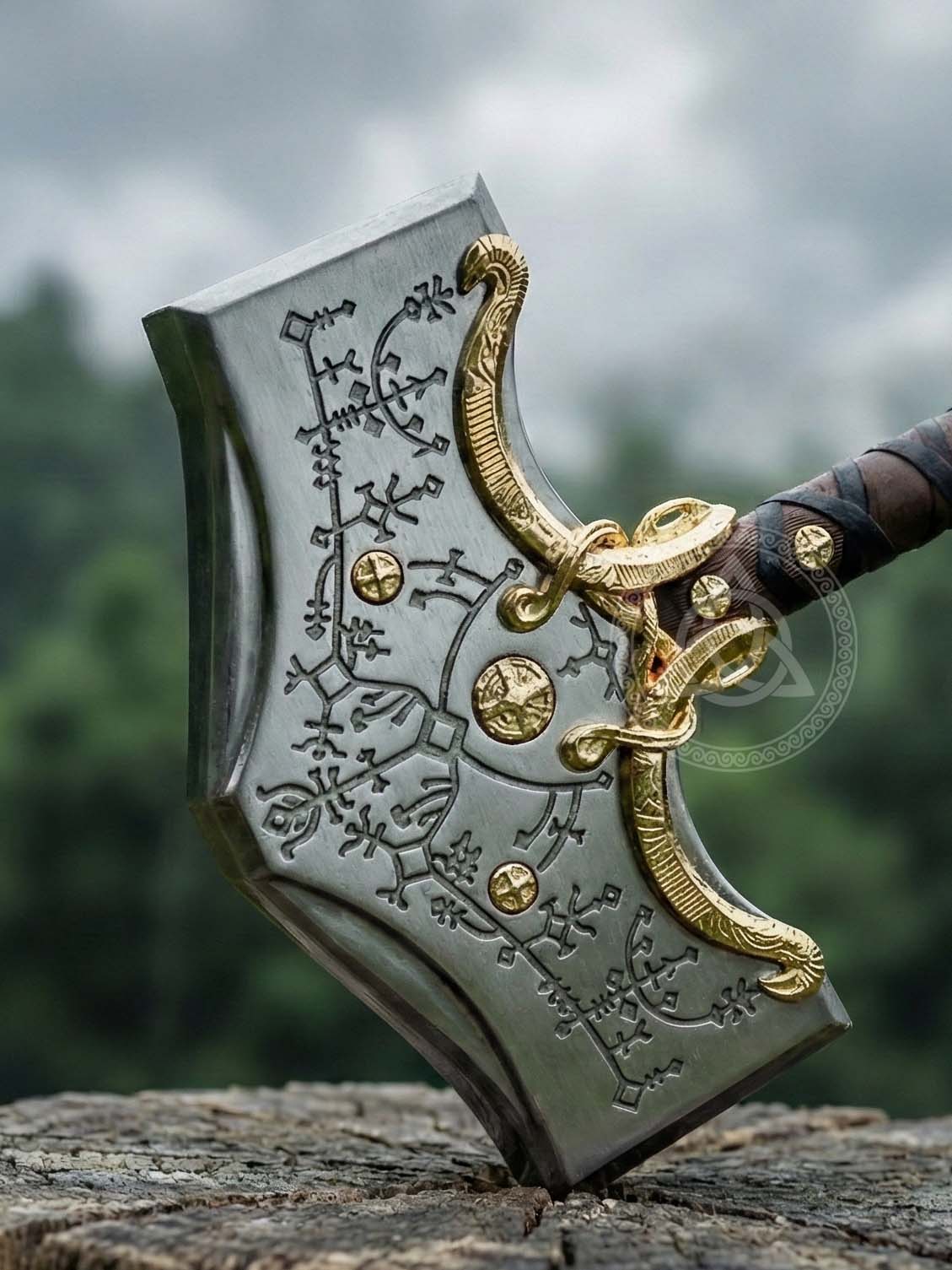 Full Scale God of War Ragnarok Mjolnir Thor Hammer Prop Replica