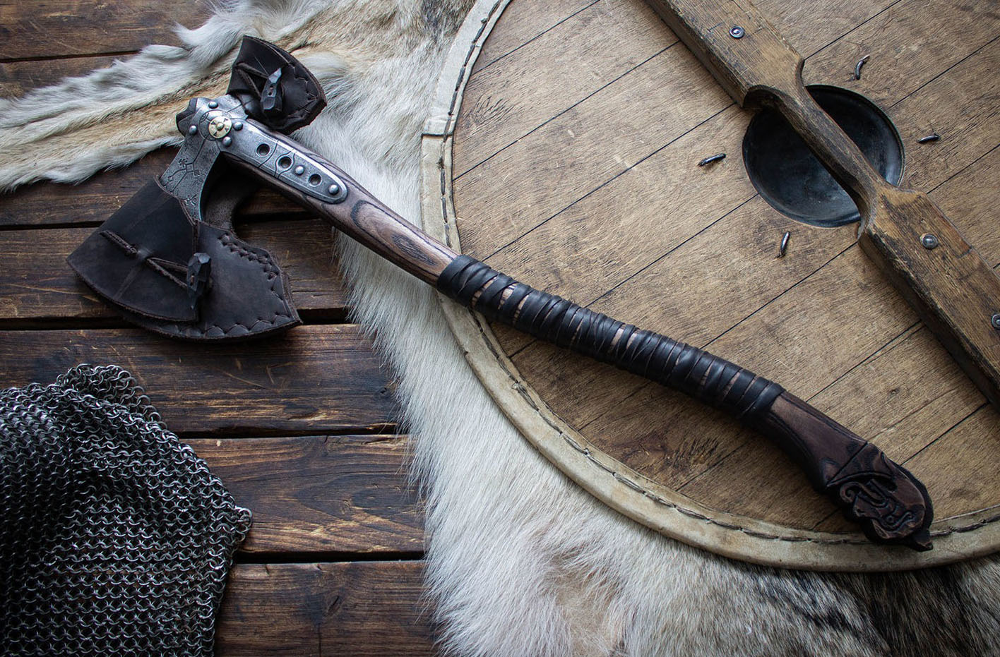 Hand-Forged God Of War Kratos Axe | Handmade Kratos Axe | Wall Hanging Axe | Leviathan Axe | RA-294