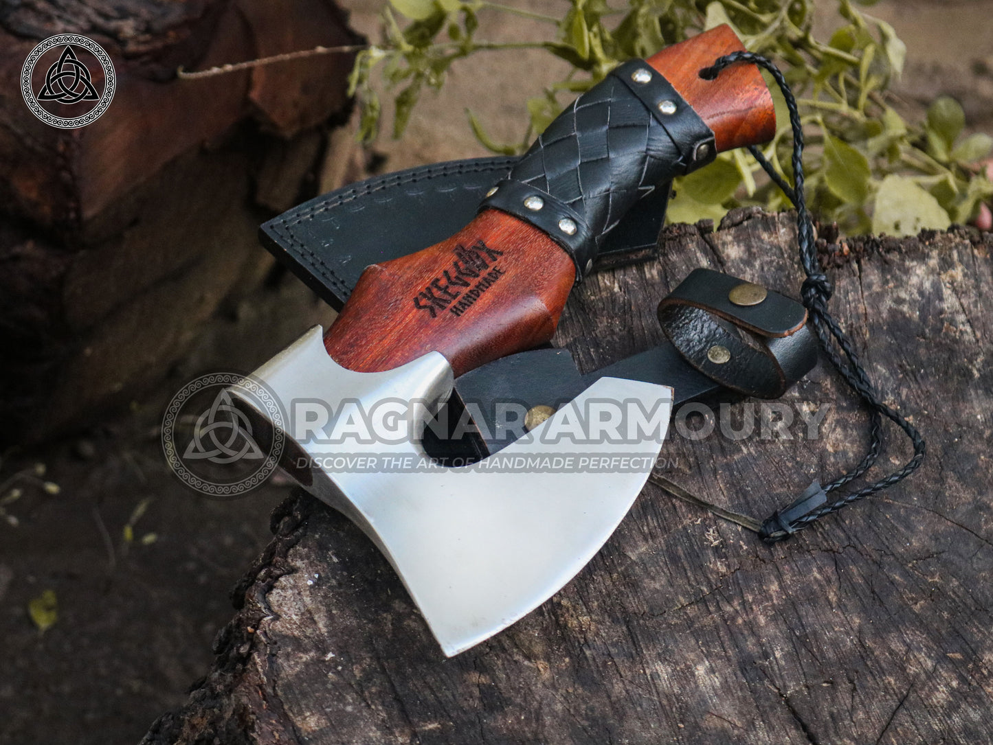 RA-178 Handmade High Carbon Steel Mini Camping Hatchet, Survival Wood Axe, Throwing Axe, Viking Throwing Axe, Axe throwing - Ragnar Armoury