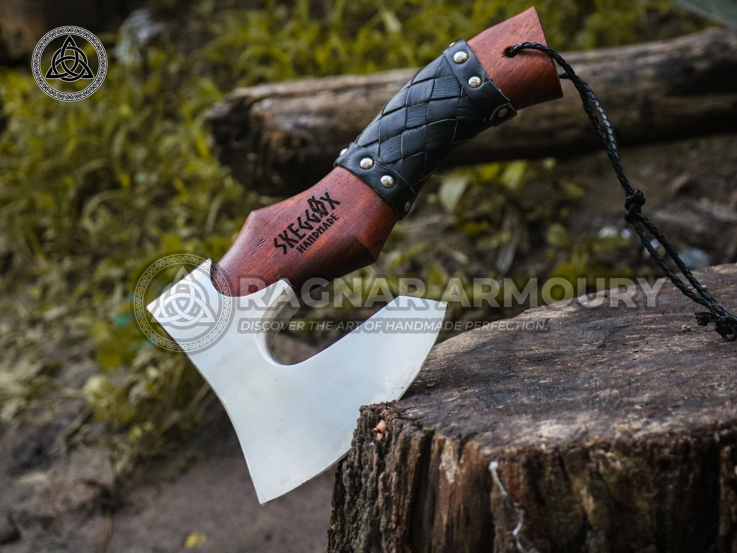 RA-178 Handmade High Carbon Steel Mini Camping Hatchet, Survival Wood Axe, Throwing Axe, Viking Throwing Axe, Axe throwing - Ragnar Armoury