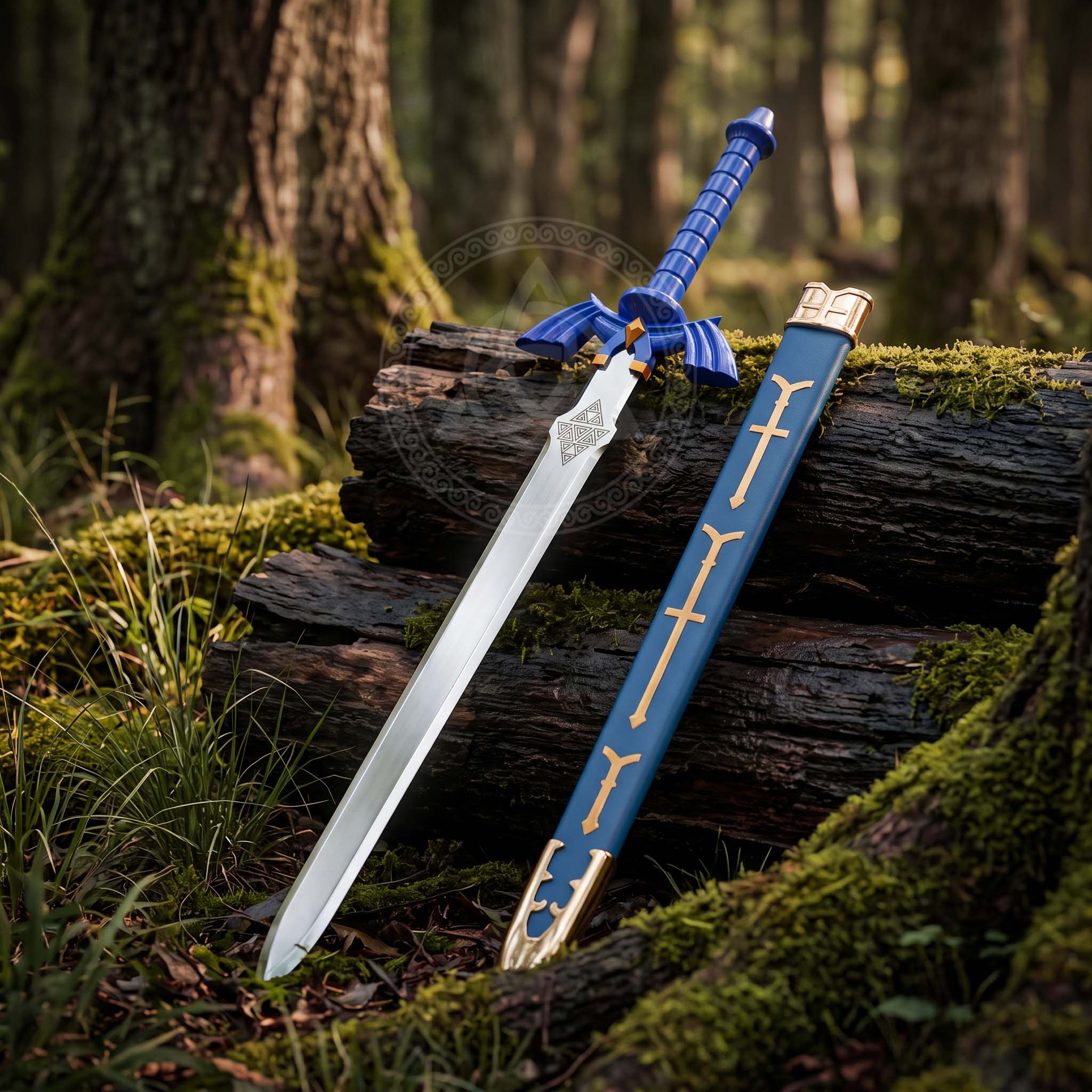 Link Master Sword Blue Replica with Scabbard – Zelda Collectible