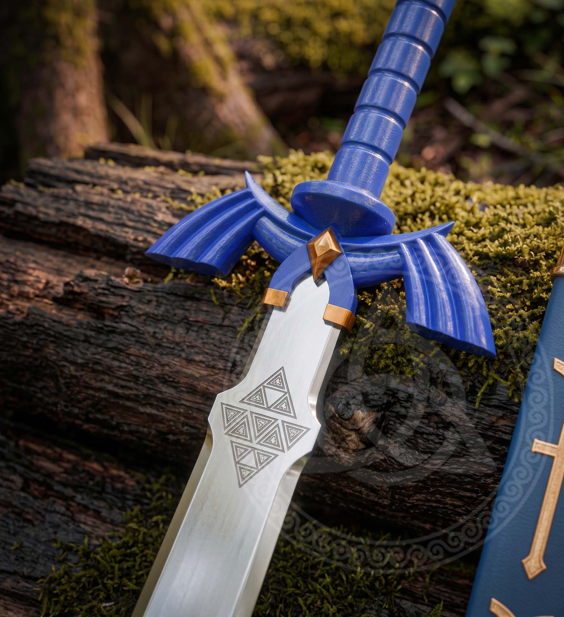 Link Master Sword Blue Replica with Scabbard – Zelda Collectible