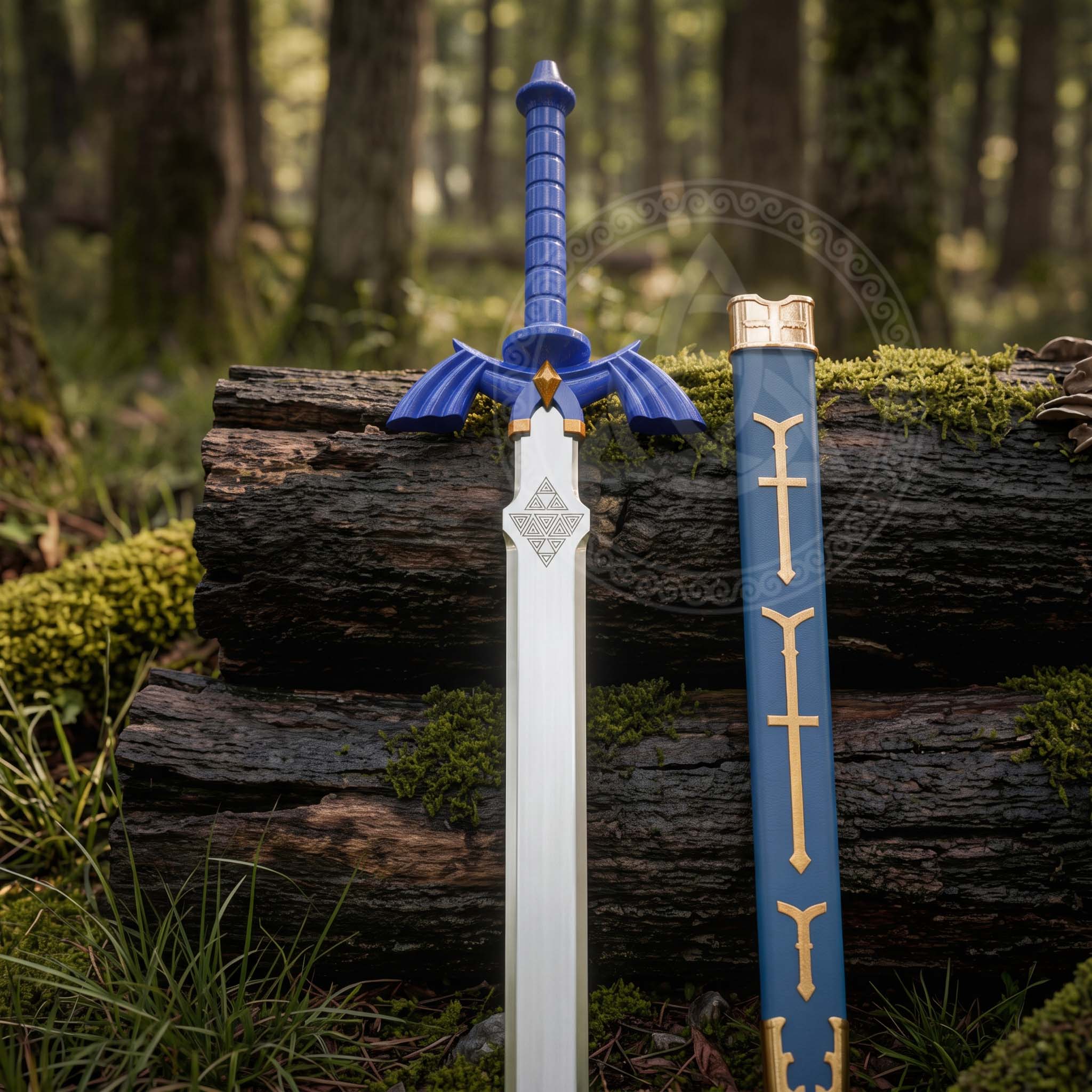 Link Master Sword Blue Replica with Scabbard – Zelda Collectible