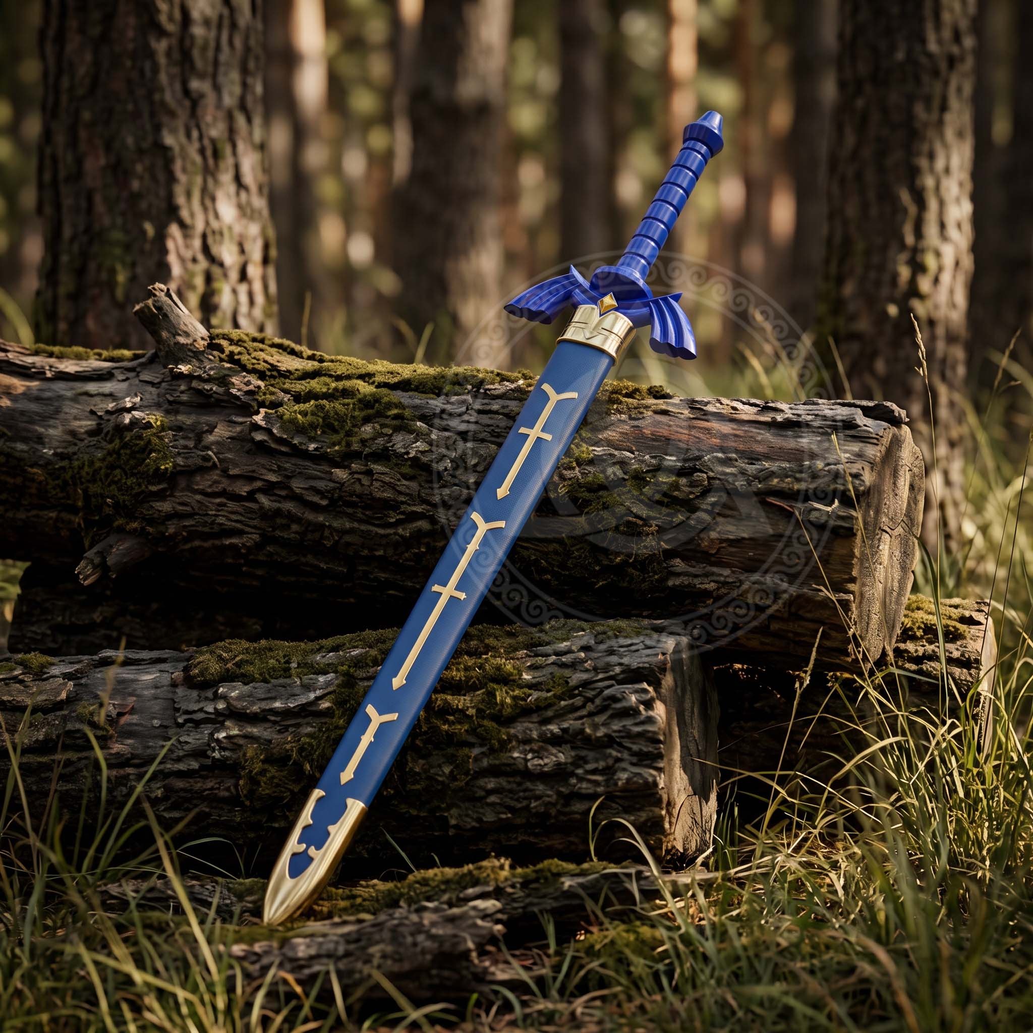 Link Master Sword Blue Replica with Scabbard – Zelda Collectible