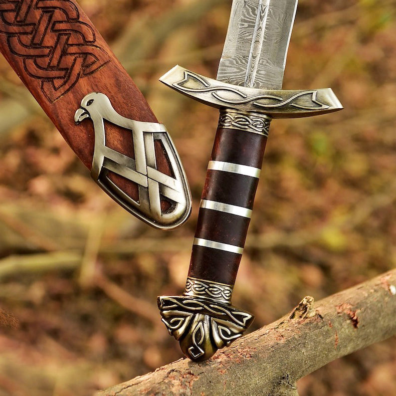 Handmade Damascus Steel Premium Sword | Nordic Viking Sword | Northmen Sword | RA-300