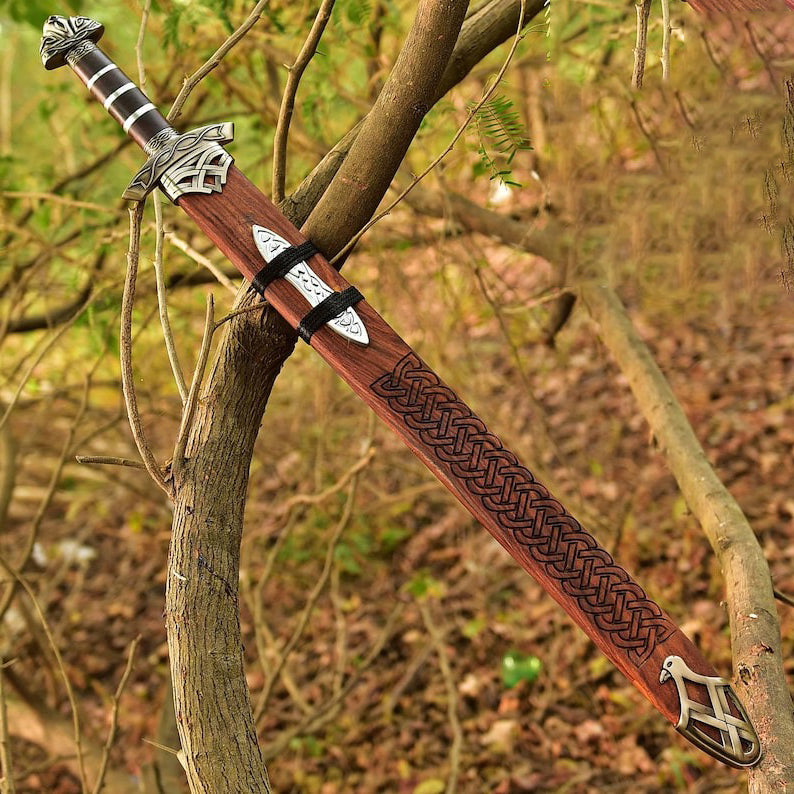 Handmade Damascus Steel Premium Sword | Nordic Viking Sword | Northmen Sword | RA-300