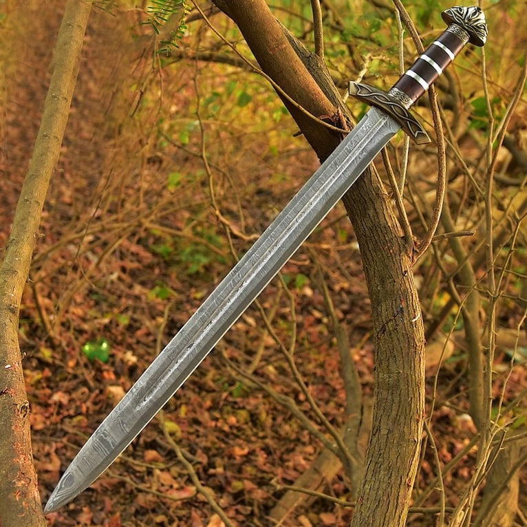 Handmade Damascus Steel Premium Sword | Nordic Viking Sword | Northmen Sword | RA-300