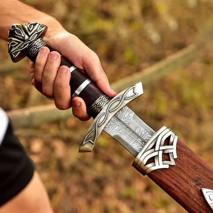 Handmade Damascus Steel Premium Sword | Nordic Viking Sword | Northmen Sword | RA-300