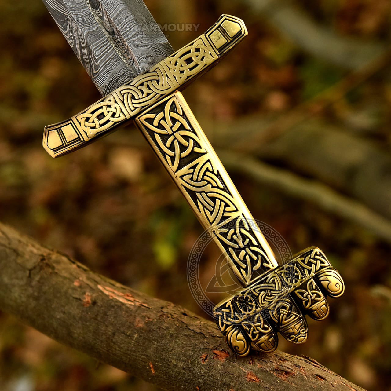 Hand-Forged Damascus Steel Petersen Type O Viking Sword | Historical Norse Battle Sword Replica for Collectors RA-307