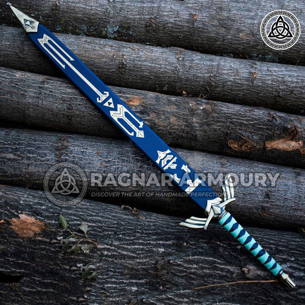 RA-149 Legend Of Zelda Master Skyward Sword, Custom Hand-Forged Stainless Steel Sword, Wall Hanging Sword, Gift For Him, Gift For Men, Christmas Gift - Ragnar Armoury