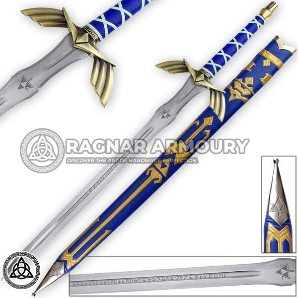 RA-149 Legend Of Zelda Master Skyward Sword, Custom Hand-Forged Stainless Steel Sword, Wall Hanging Sword, Gift For Him, Gift For Men, Christmas Gift - Ragnar Armoury