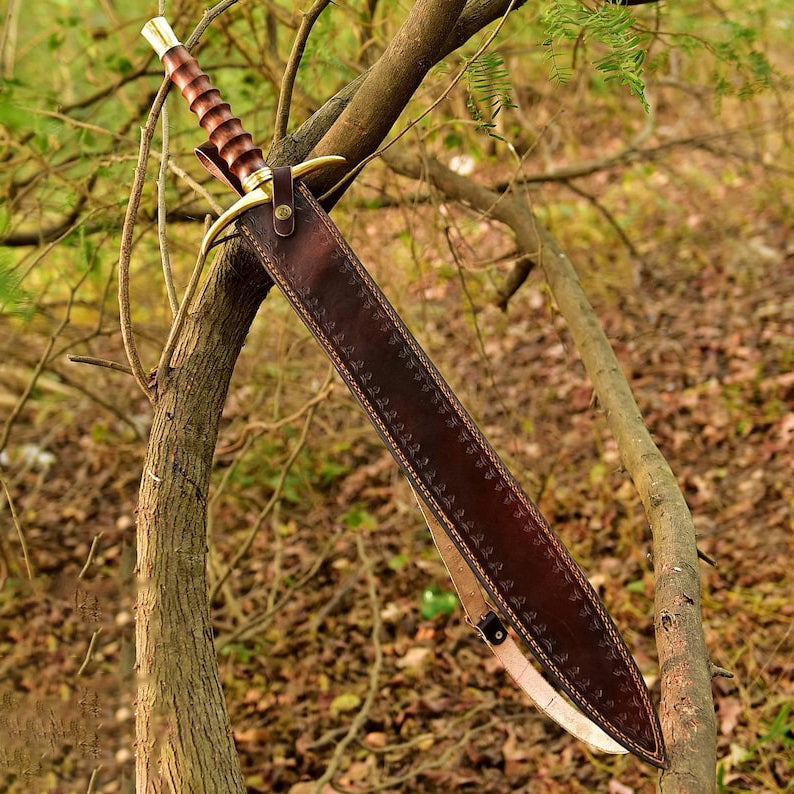 Hand-Forged Damascus Steel Sword | Viking Sword | Medieval Larp Sword | RA-299