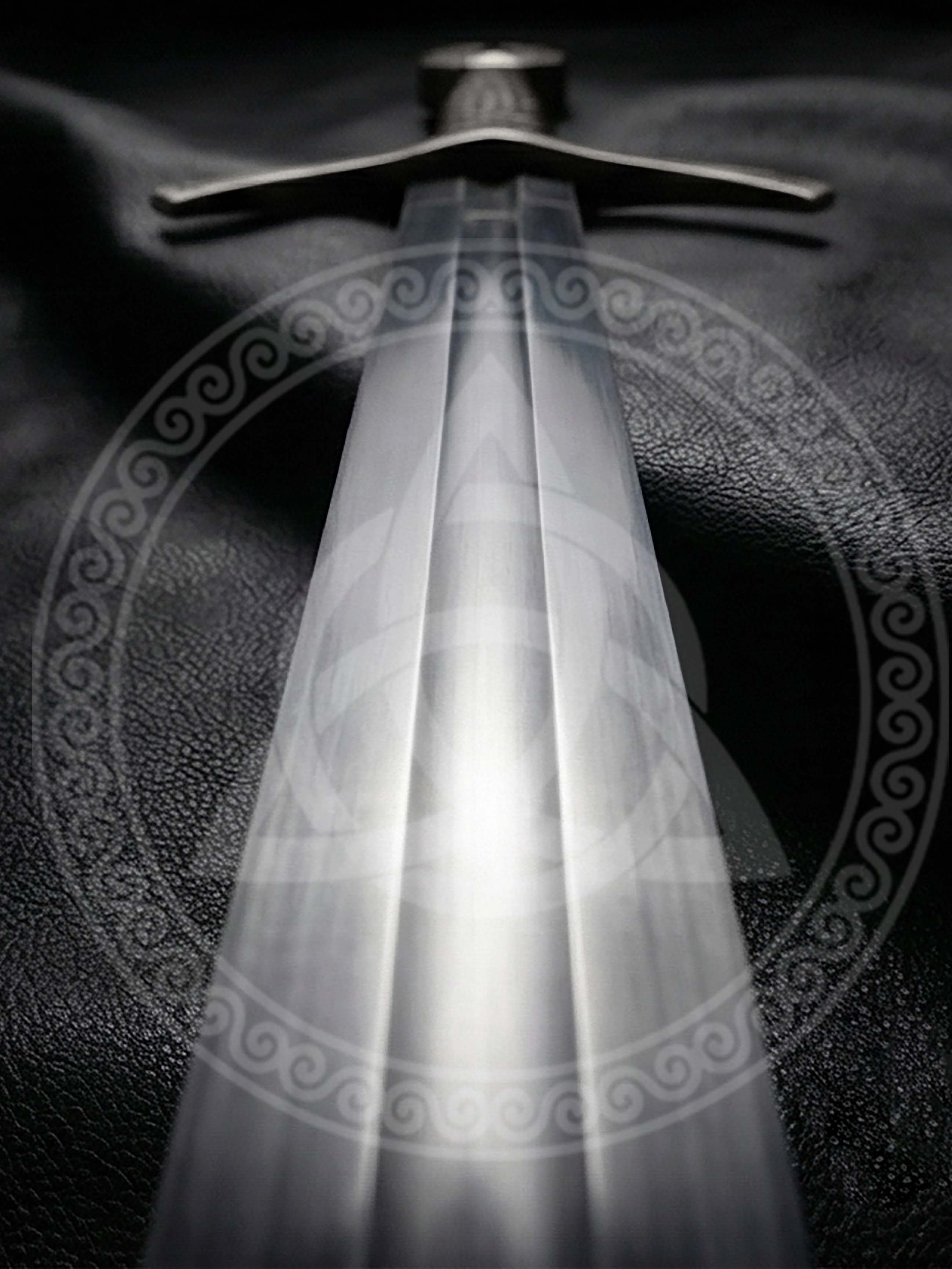 Knights Templar Sword Replica - Cross Pattée Crusader Steel & Brass Edition